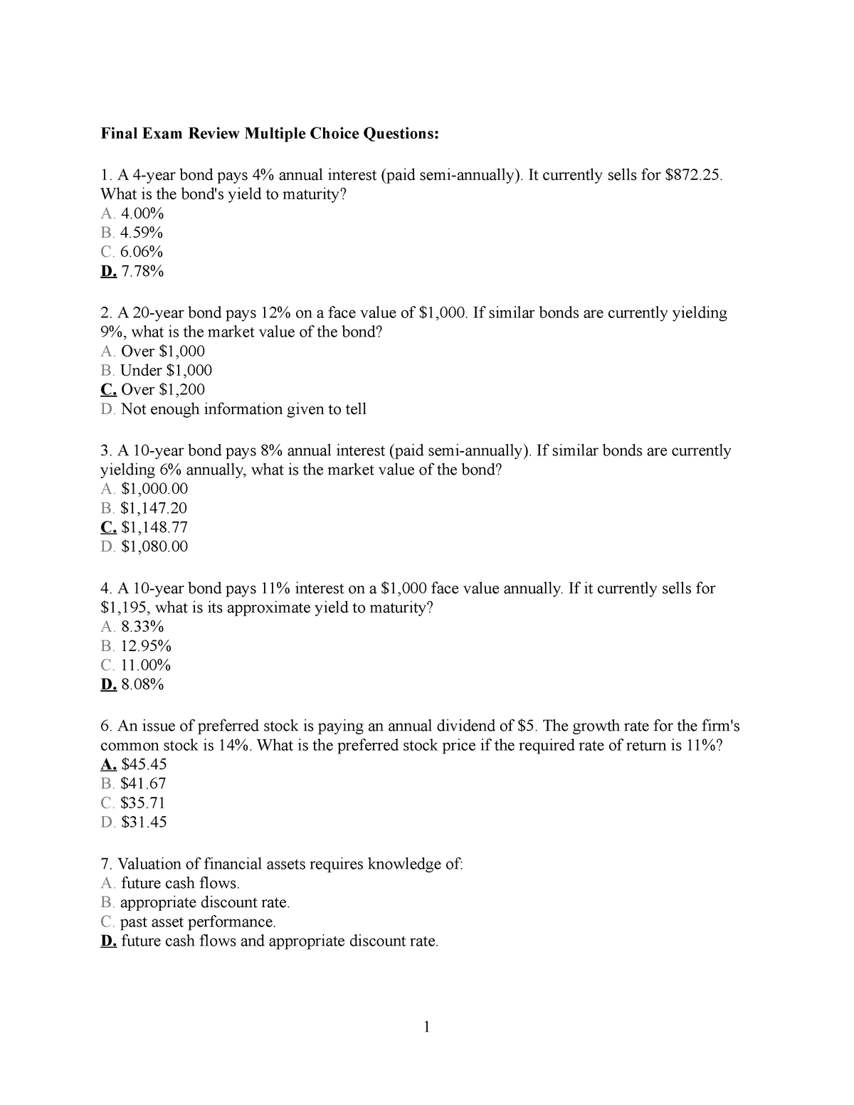 Final Exam Review November 18 Questions And Answers Studocu