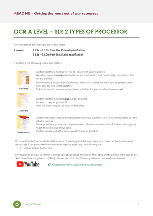 Computer components Worksheet 3 [ Completed] - Worksheet 3 Types of ...