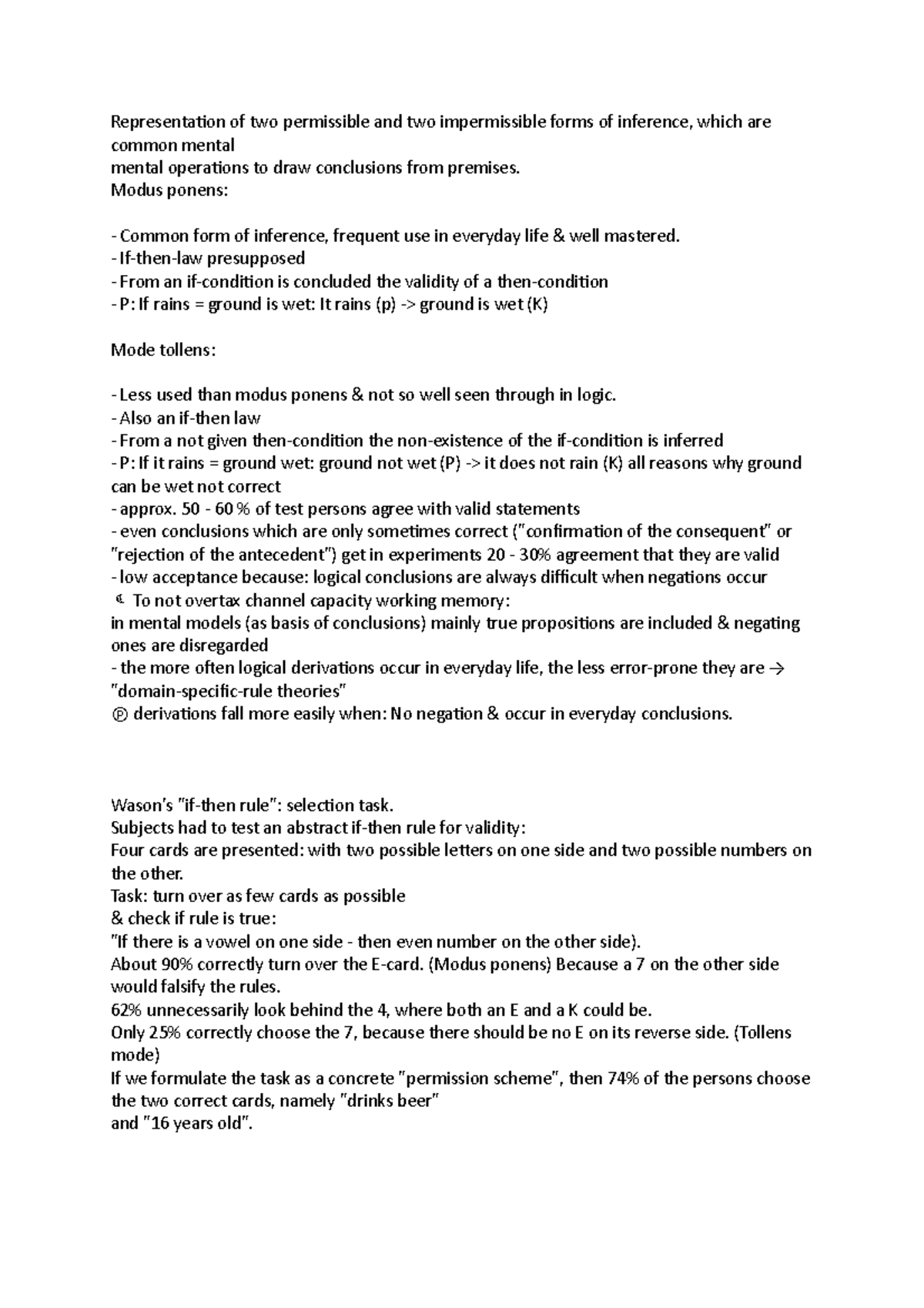 Representation of two permissible and two impermissible forms of ...