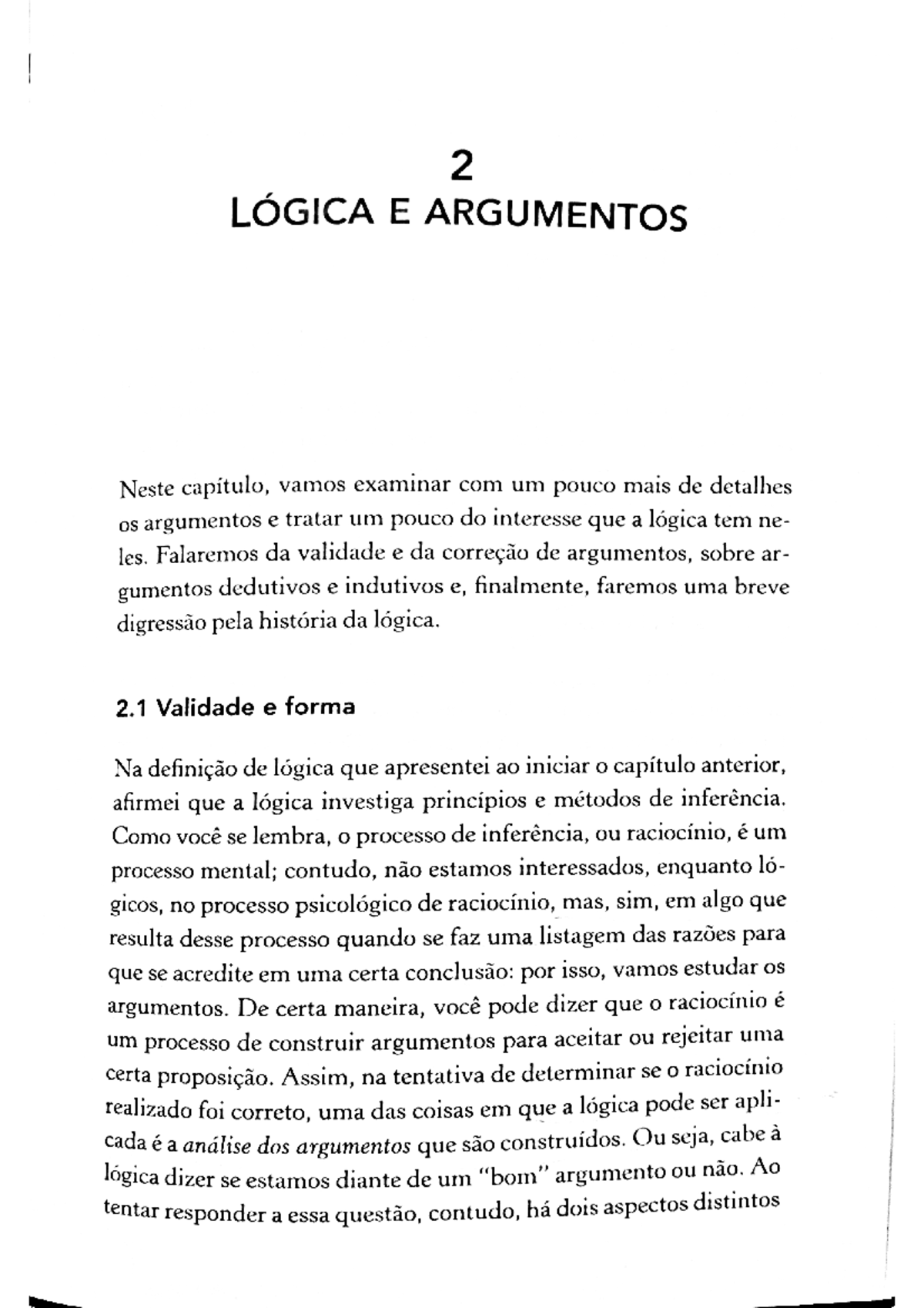Mortari - Cap. 2 - liro mortare scaneado - Introducao A Filosofia - Studocu