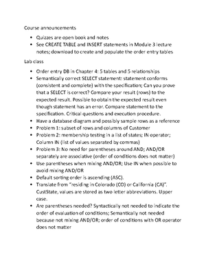 EXAM ONE Study Guide - EXAM ONE STUDY GUIDE Chapter 1: Mostly concepts ...