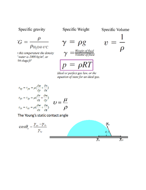 Formula Sheet V 2 - Heat Transfer I MECH 352 1 Formula Sheet ...