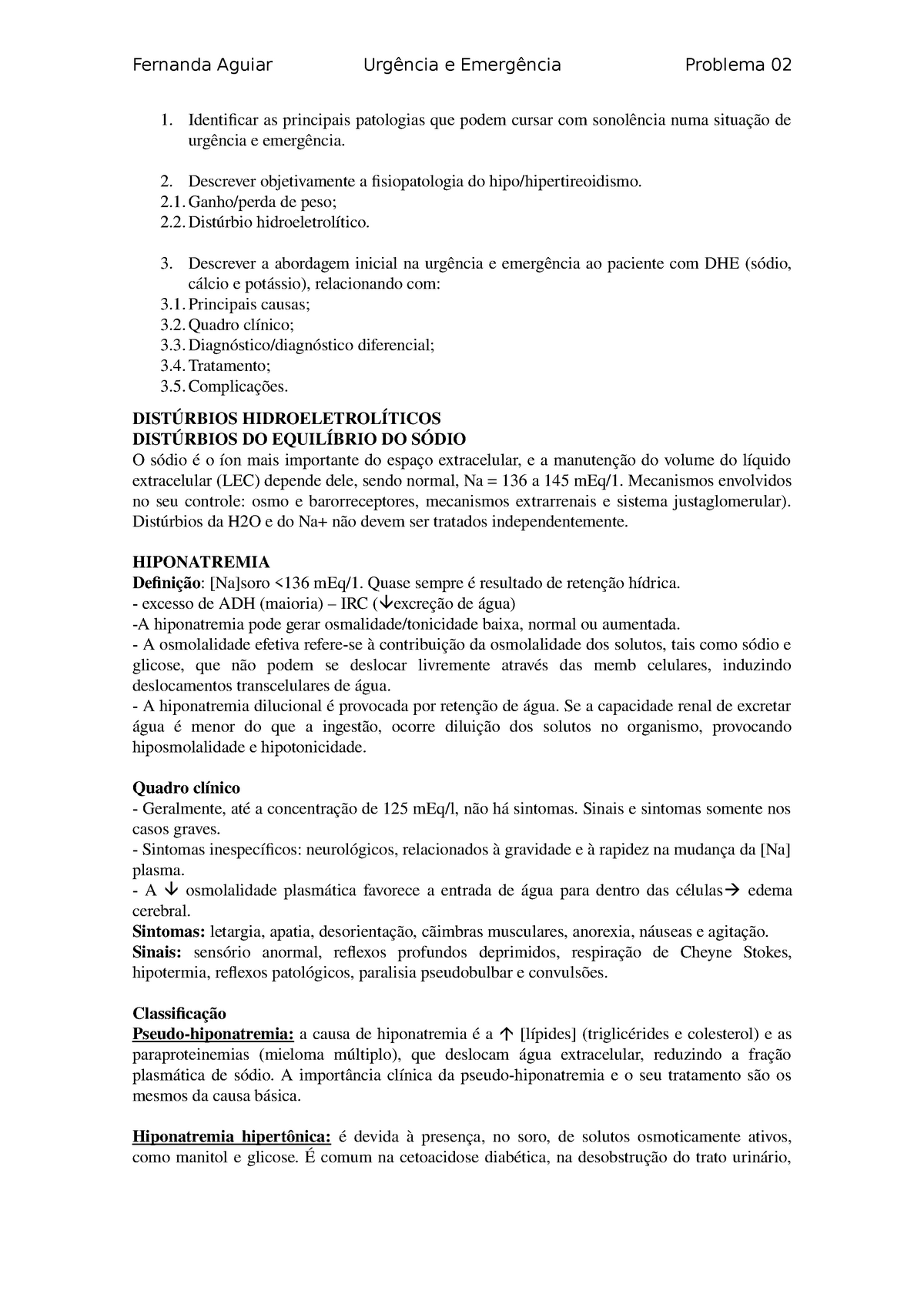 Problema 2 Ue Urgencia E Emergencia Fernanda Aguiar Problema 02 Identificar Studocu