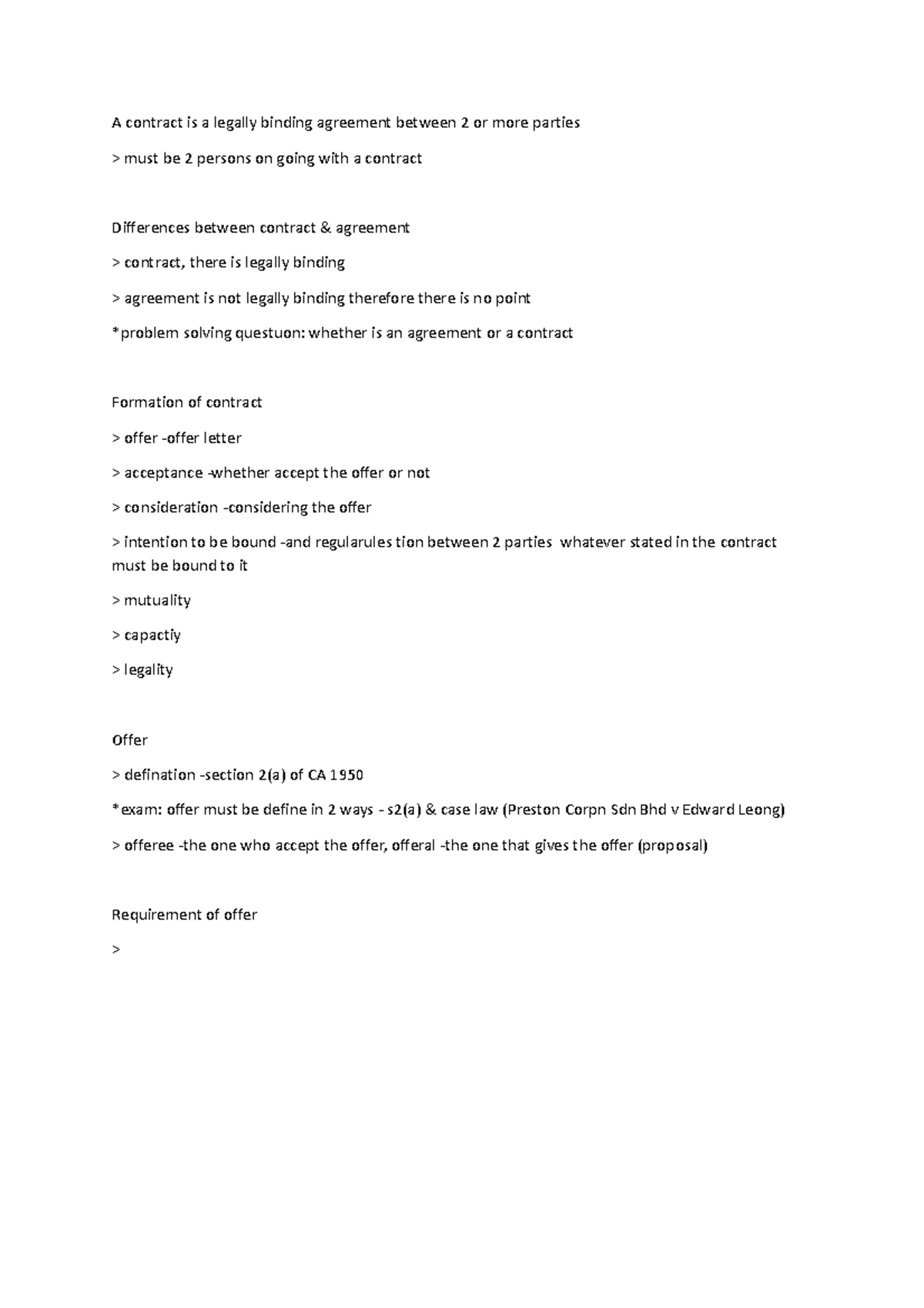 Contract - hope this helps - A contract is a legally binding agreement ...
