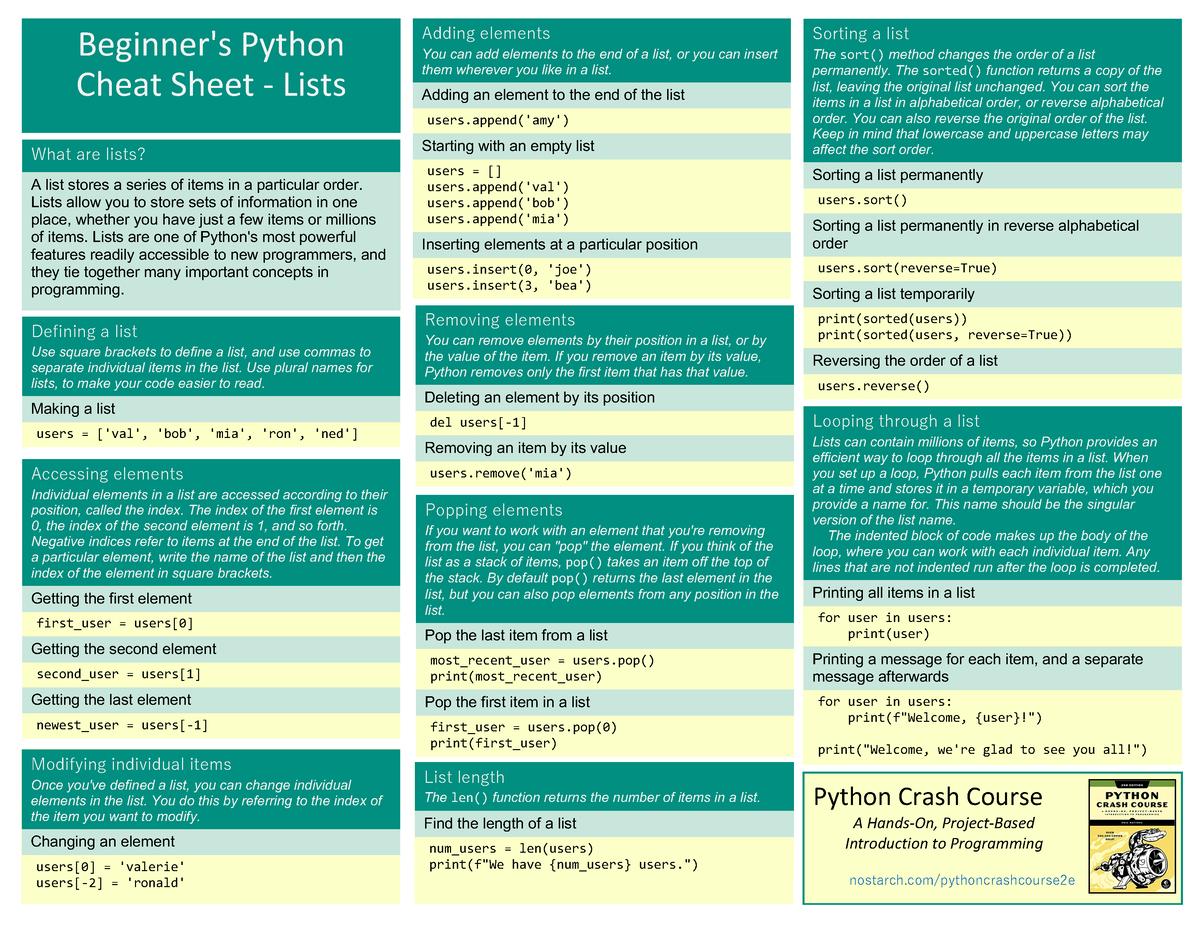 beginners-python-cheat-sheet-pcc-lists-beginner-s-python-cheat-sheet