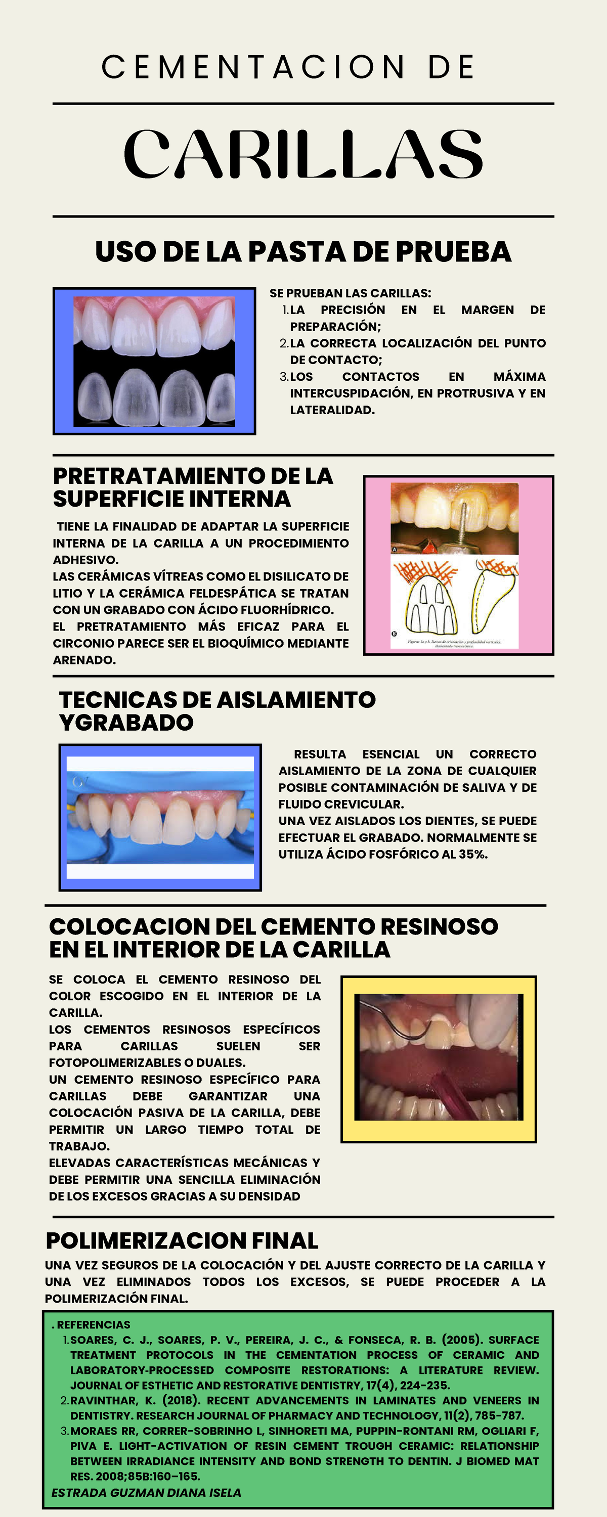 Resumen de Como se usa el Cemento en la Operatoria Dental o Cariología. -  Cement Generalidades: ○ - Studocu