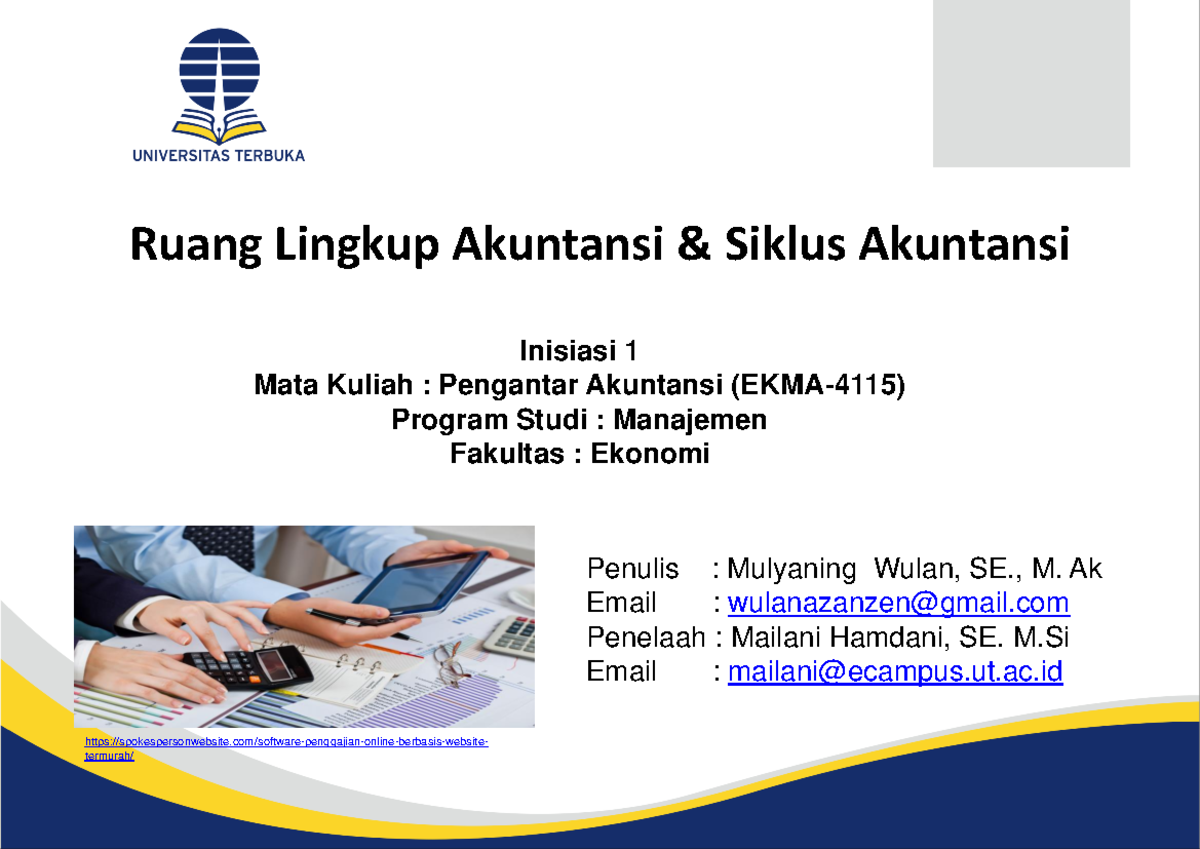 Inisiasi 1 - PPT - Ruang Lingkup Akuntansi & Siklus Akuntansi Inisiasi ...