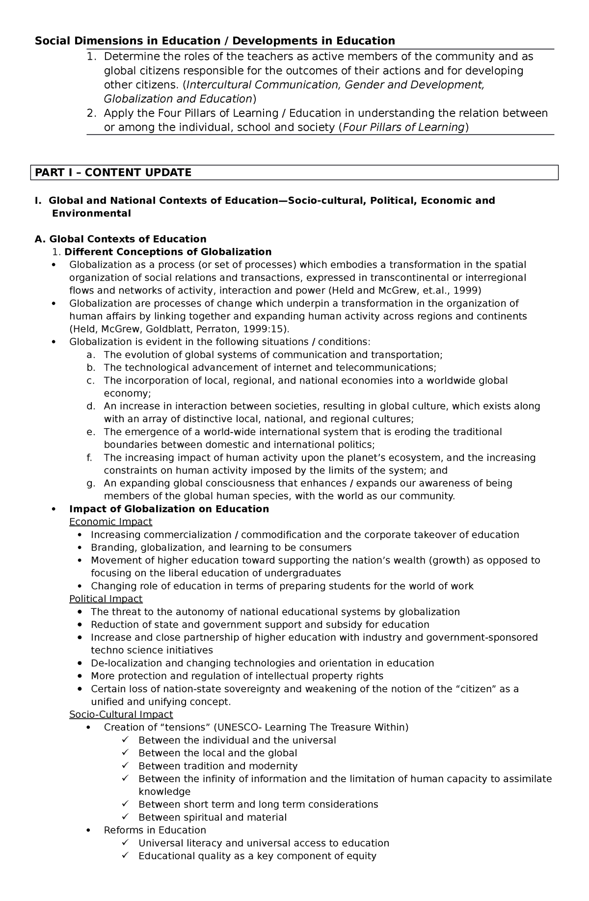 Module 11 Social Dimensions in Education - Social Dimensions in ...