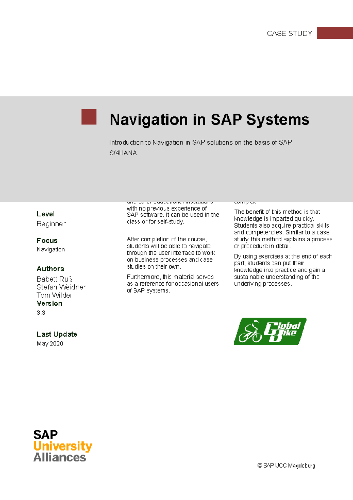 1 S4HANA Navigation in SAP Systems v3 and answering the first chapter ...