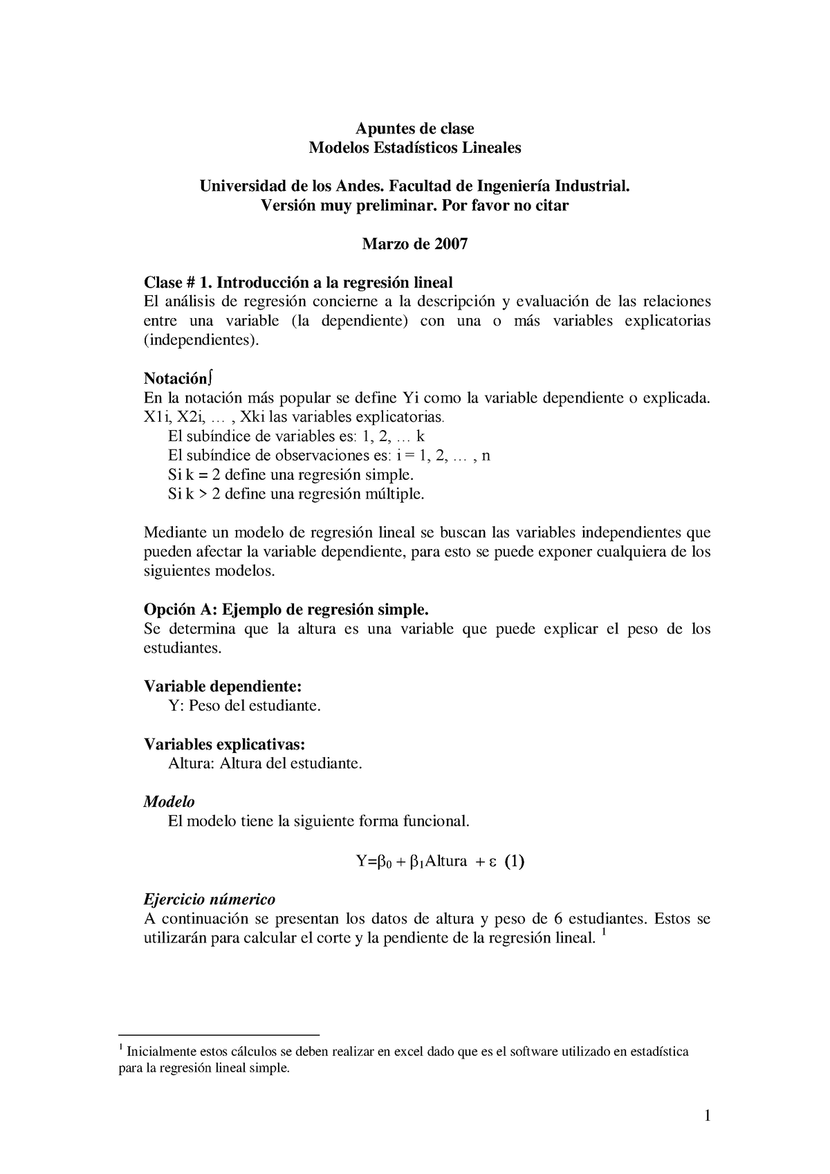 Clases 1-8 - Hernando Enrique Mutis Gaitan - Apuntes De Clase Modelos ...