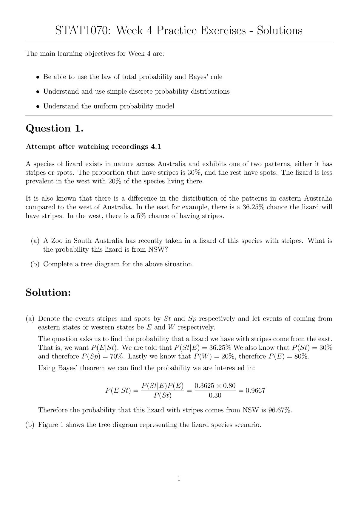 Week4 s practice exercise - STAT1070: Week 4 Practice Exercises ...