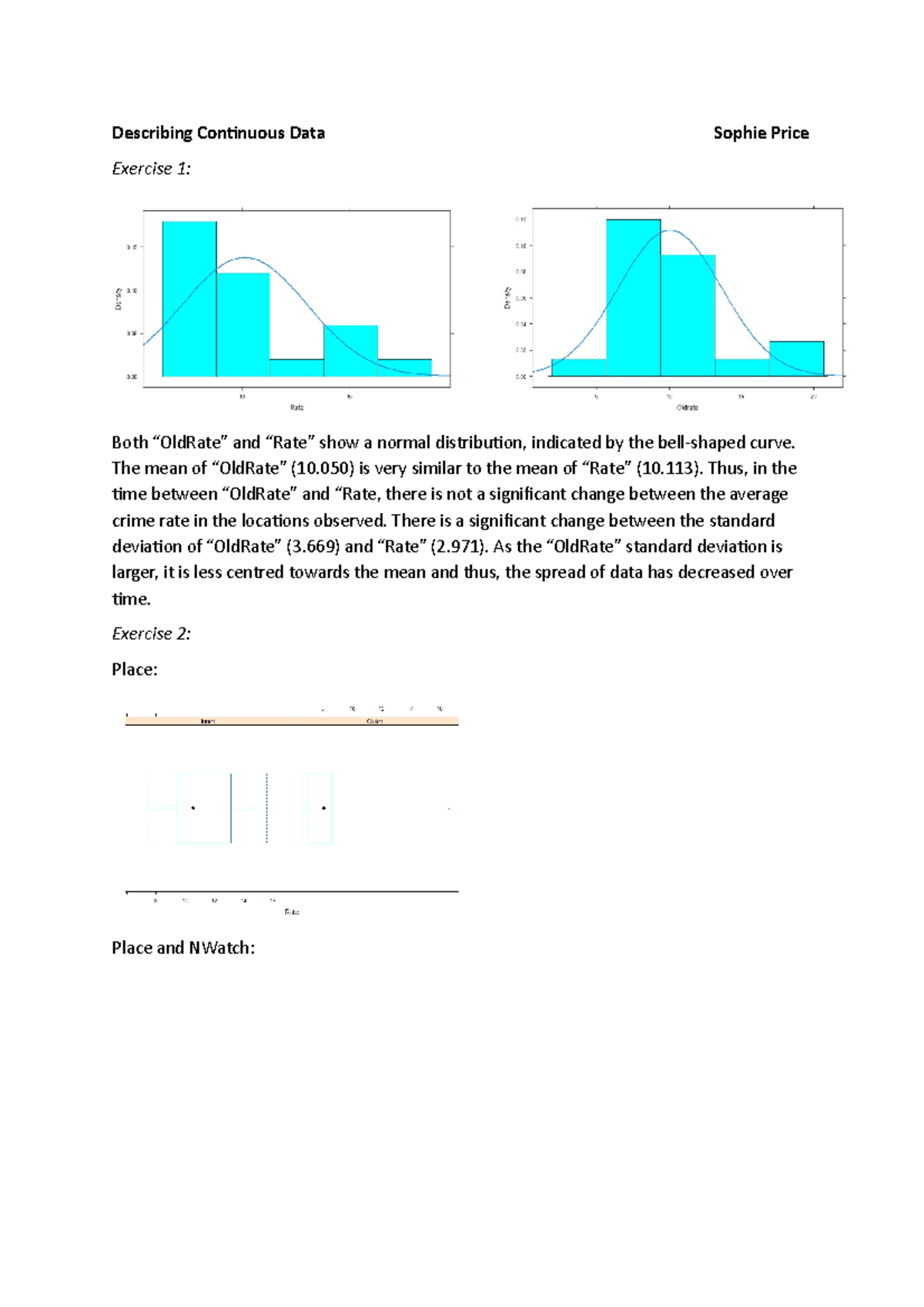 Describing Continuous Data (Final) - Describing Continuous Data Sophie ...