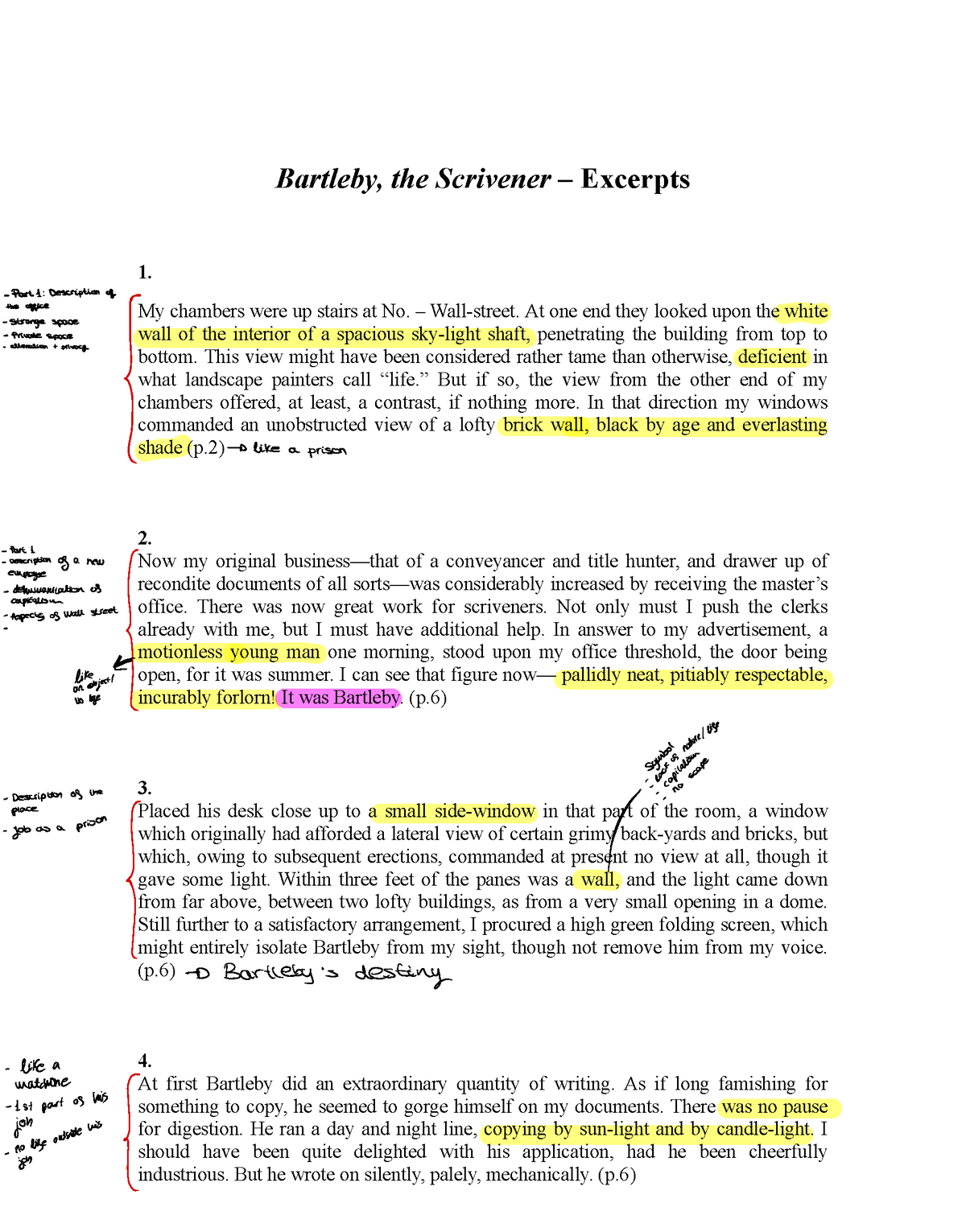 bartleby the scrivener essay questions