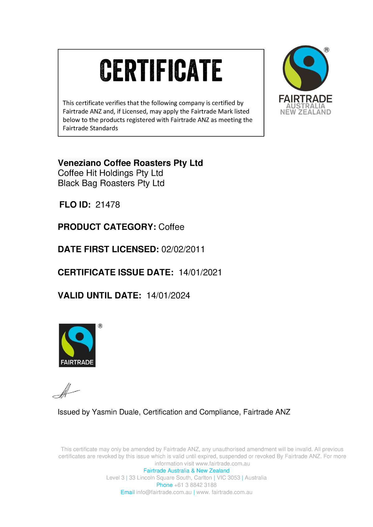 Fairtrade Australia & New Zealand