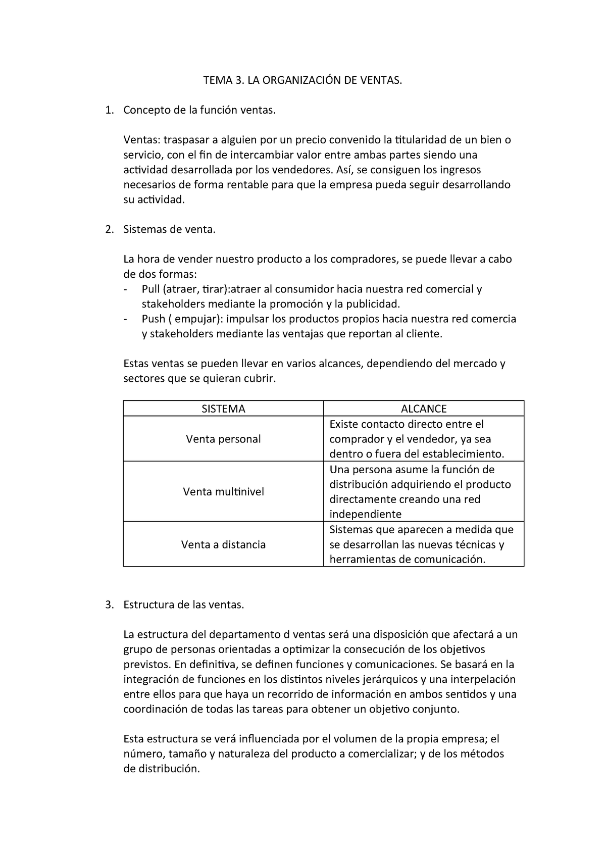 Tema 3 Organizacion De Ventas Studocu