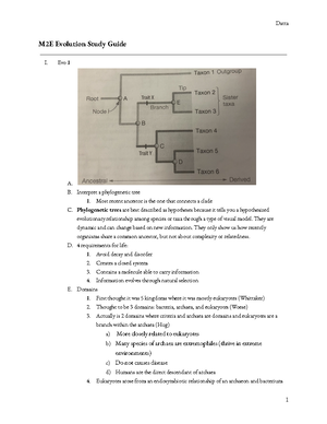 Evolution Concept Map - BIOS 10172 - Studocu