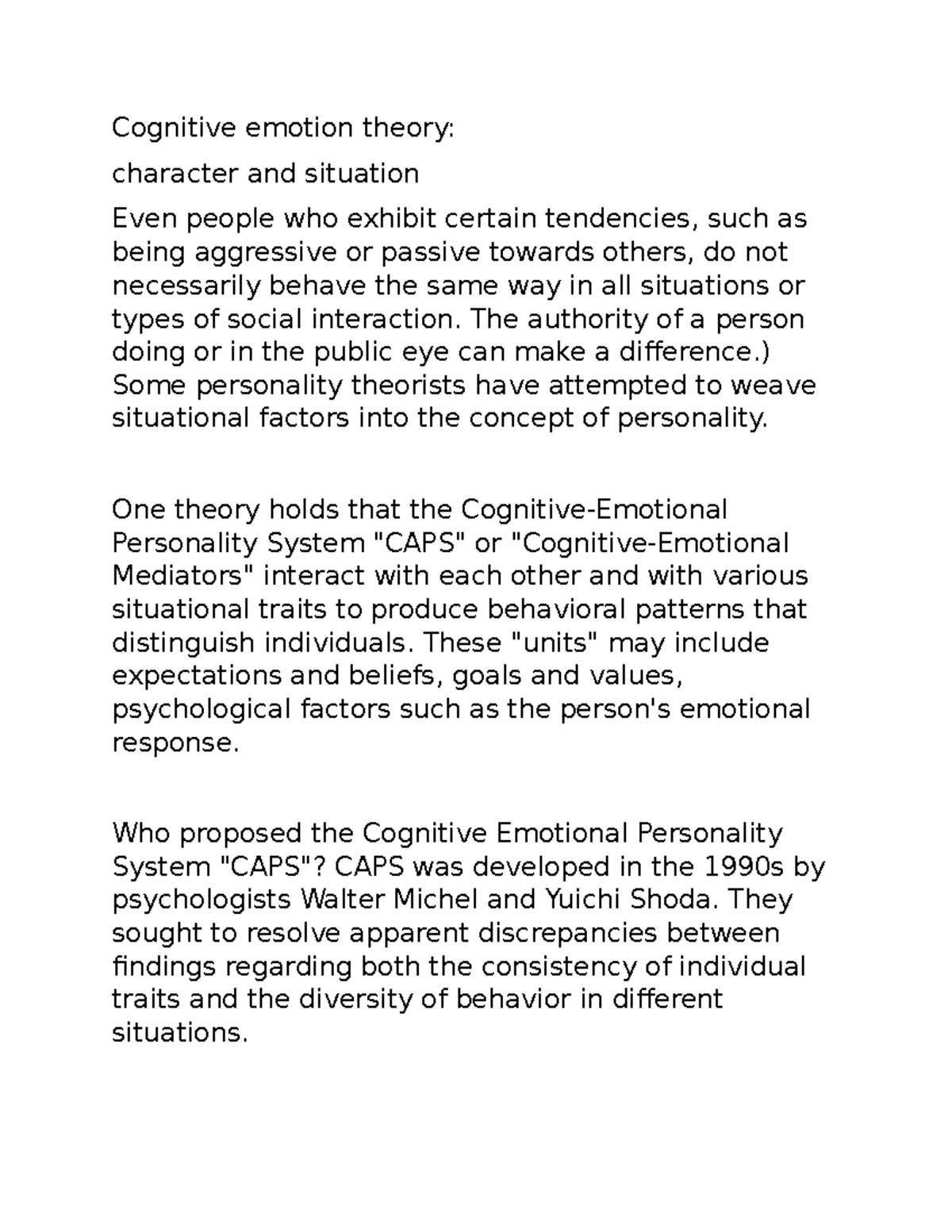 An instinctive 'id', a morally constrained 'superego', and a relatively ...