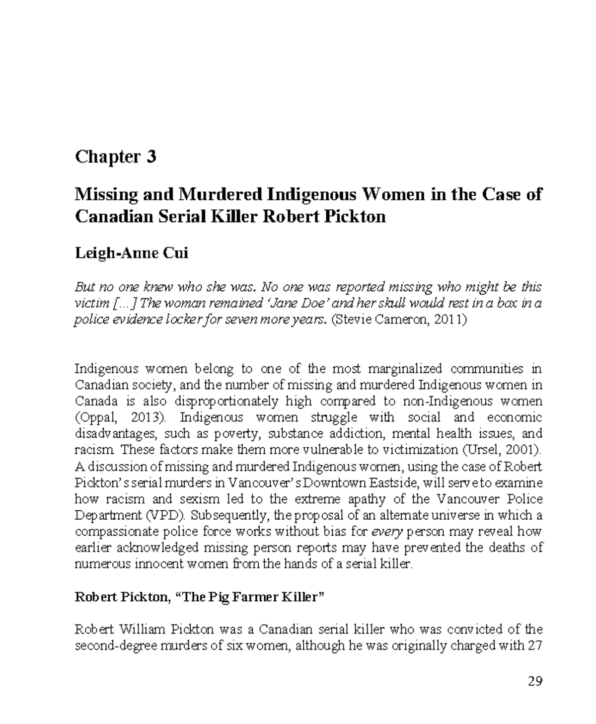 Mclayton,+Chapter+3 - Chapter 3 Missing and Murdered Indigenous Women ...
