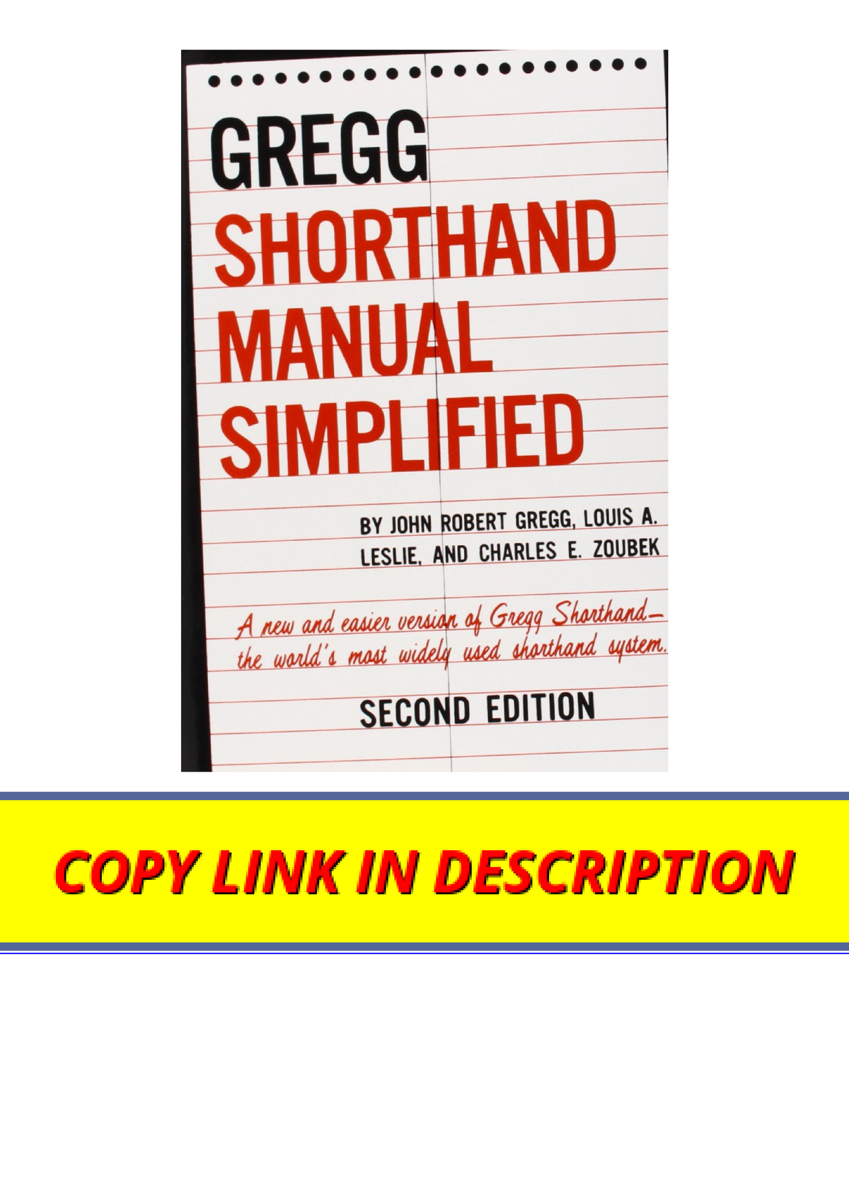 Download PDF The Gregg Shorthand Manual Simplified full - Studocu