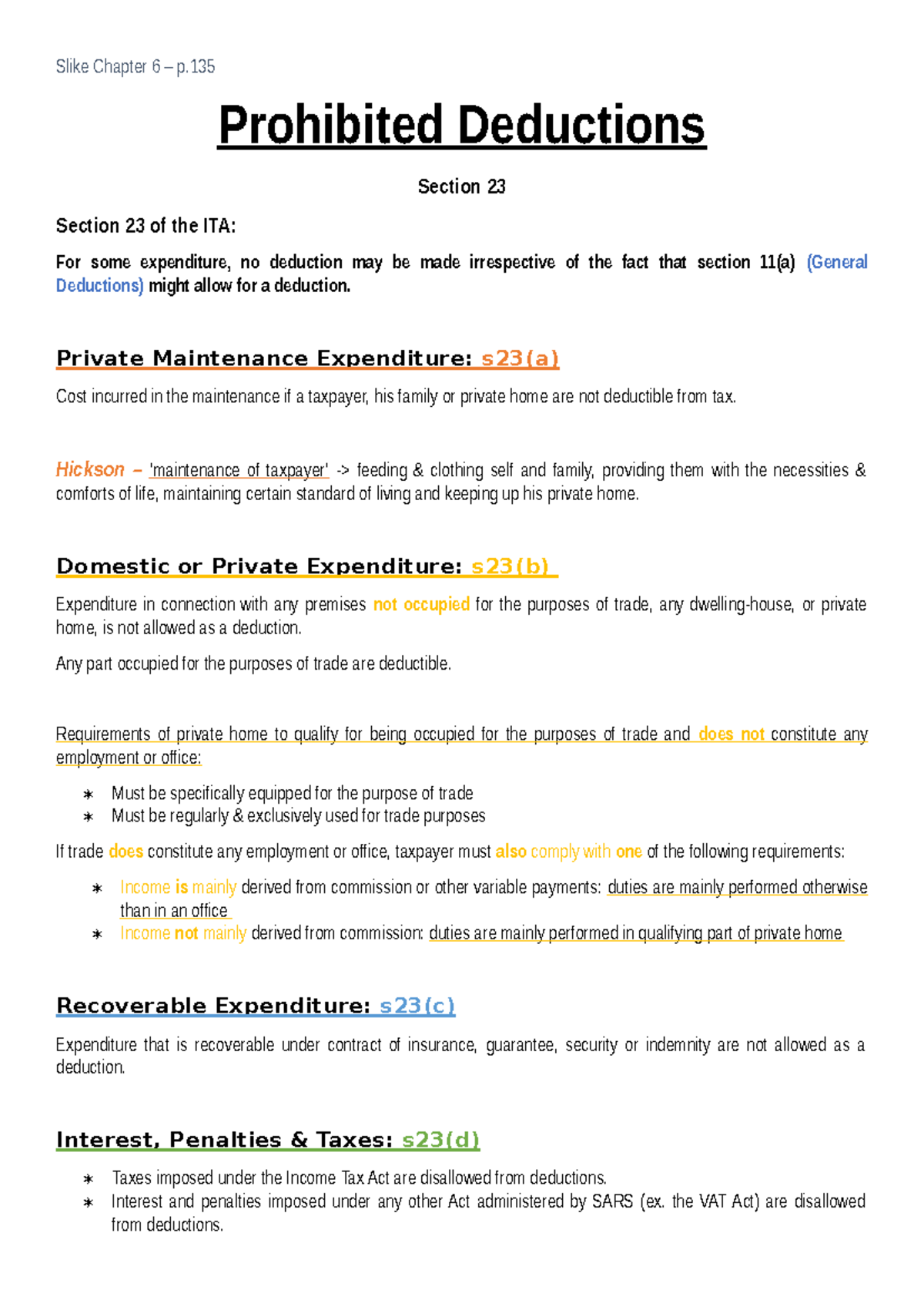 Prohibited Deductions - LA3 - Slike Chapter 6 – p. Prohibited ...