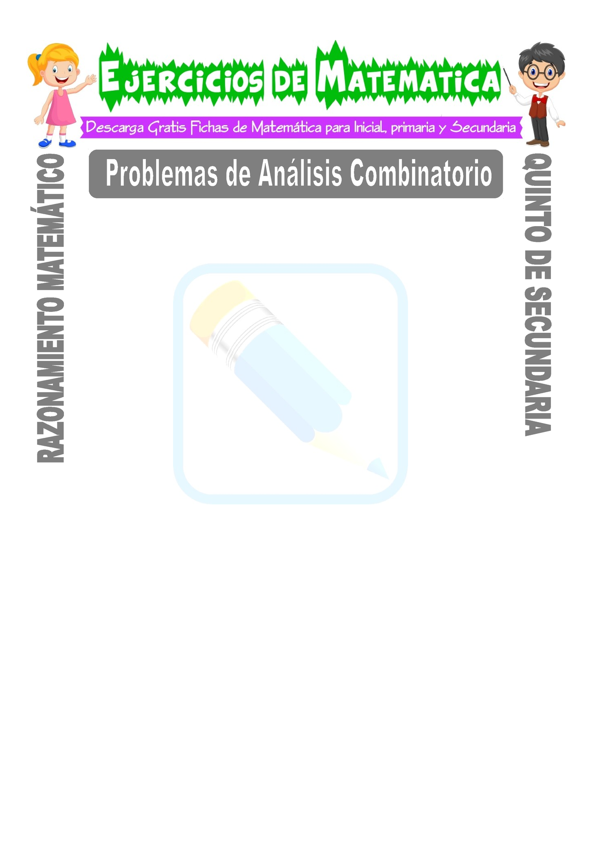 Problemas De Análisis Combinatorio Para Quinto De Secundaria - PRÁCTICA ...