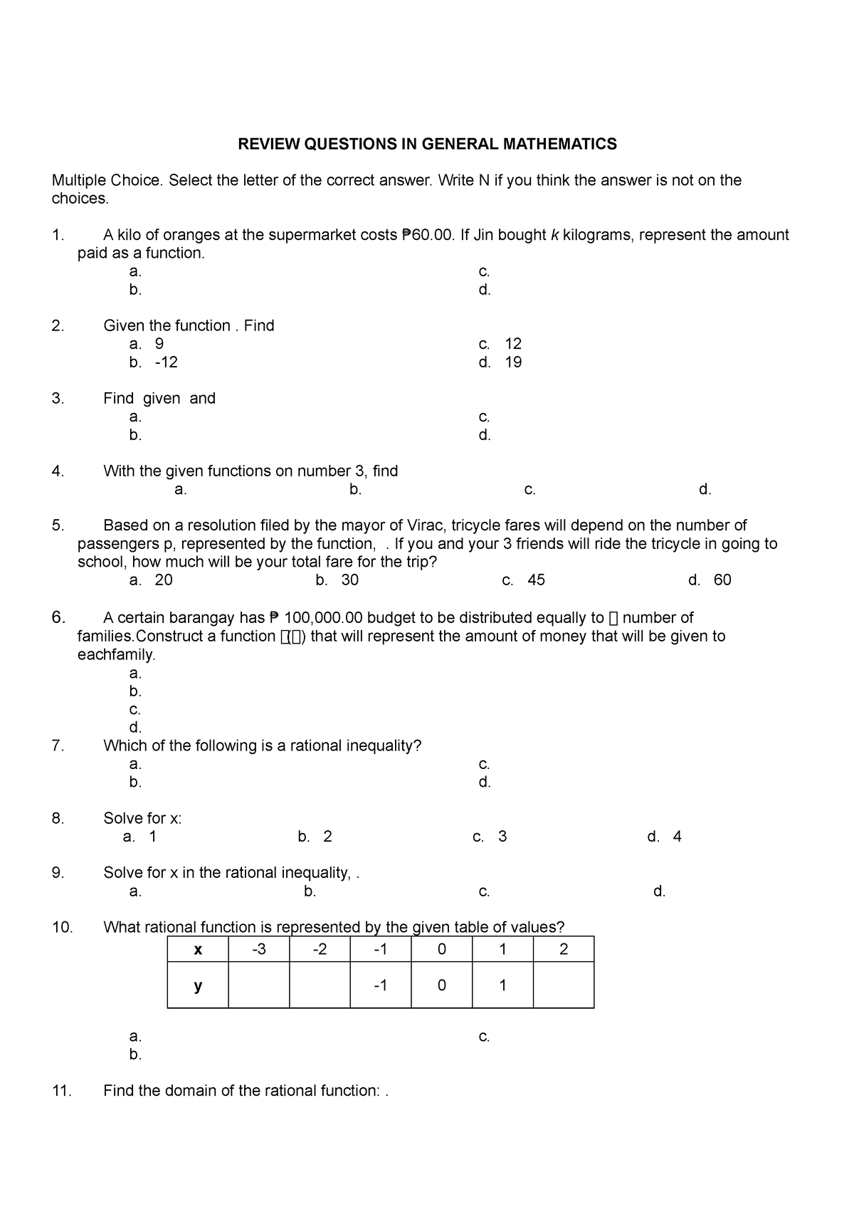 What Is Range In General Mathematics