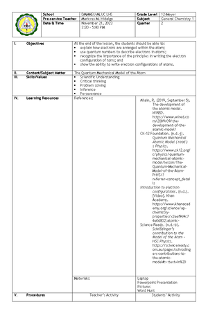 gas states lesson plan - School DMMMSU-MLUC LHS Grade Level 12-Meyer ...