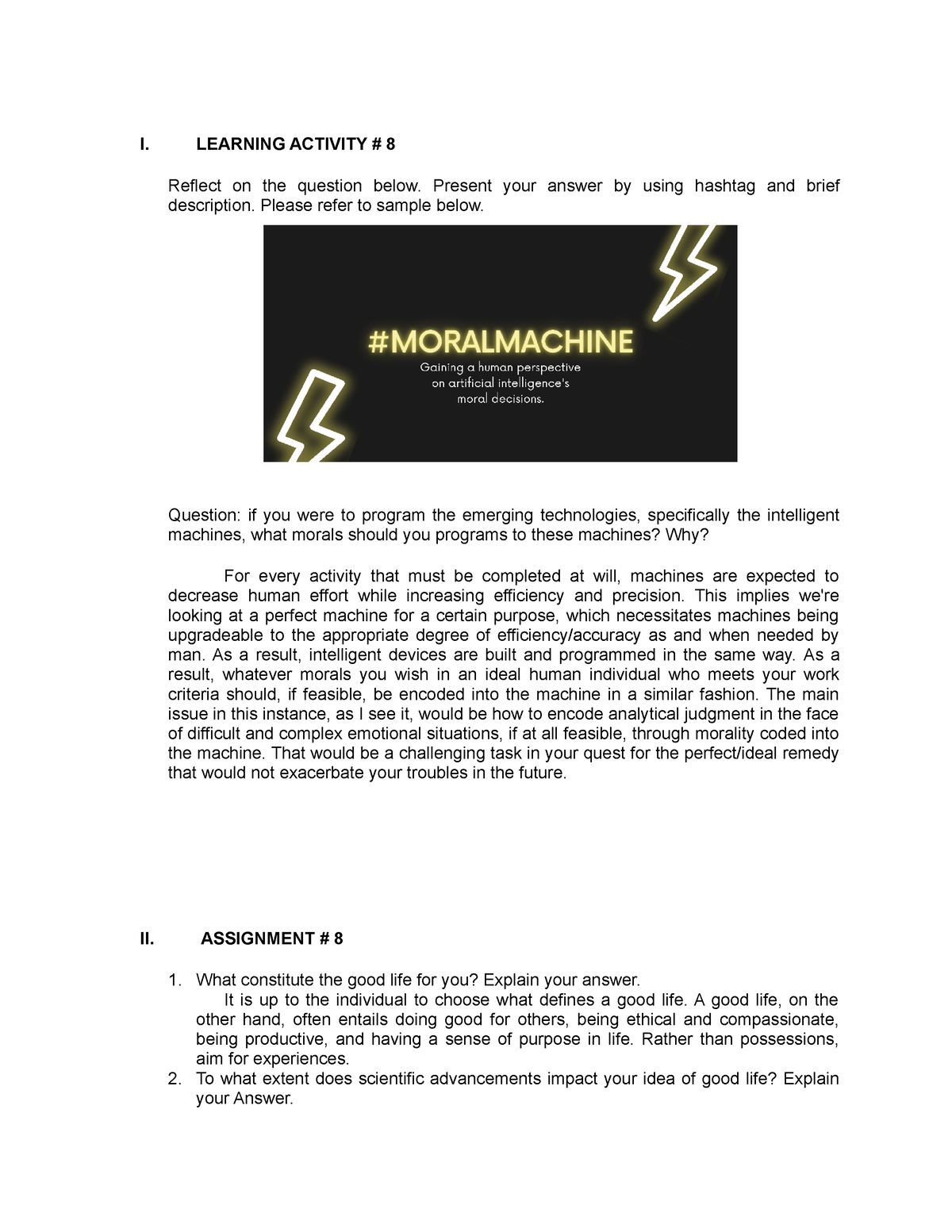 learning activity 8 applied research questions