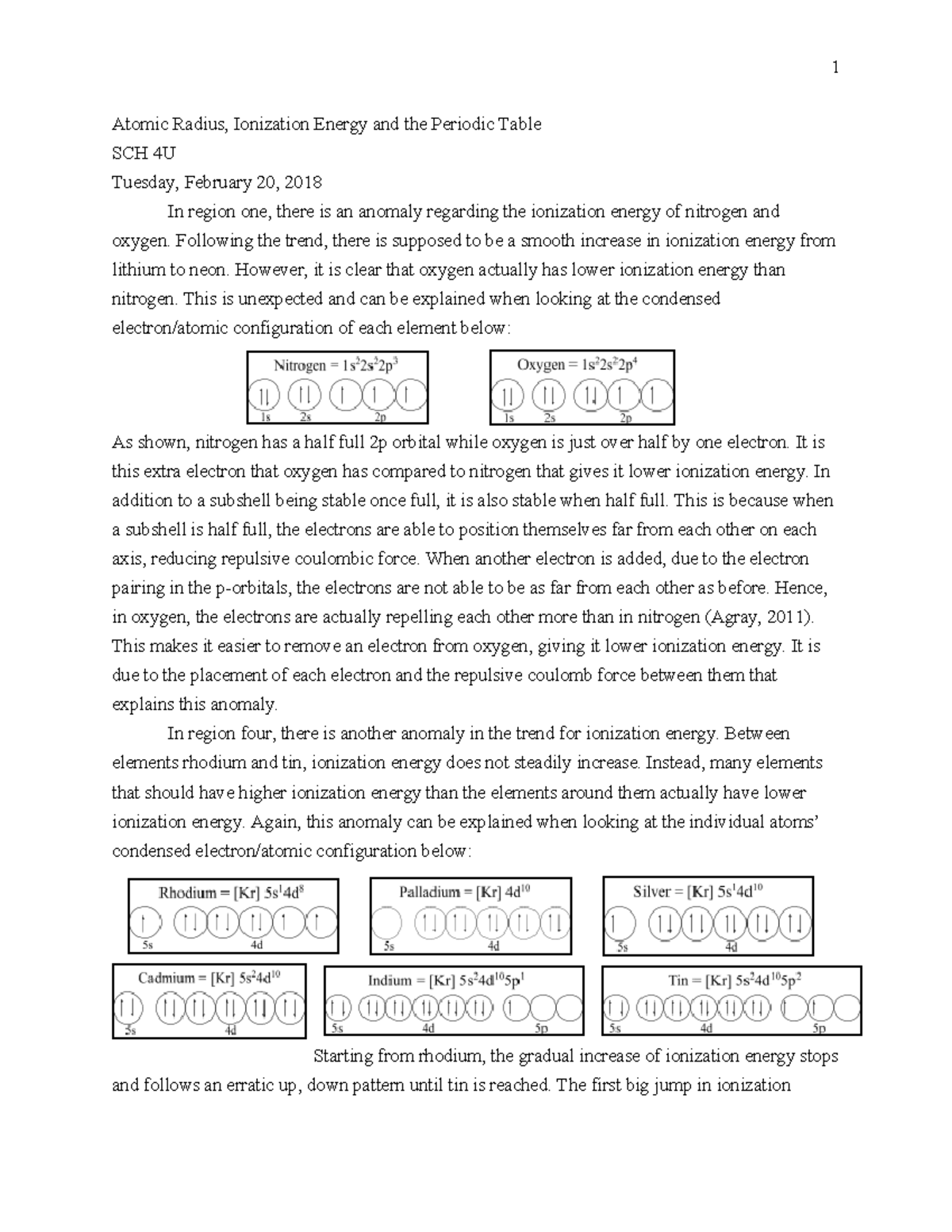 Periodic Table - Atomic Radius, Ionization Energy and the Periodic ...