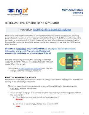 Mobile Banking Simulator