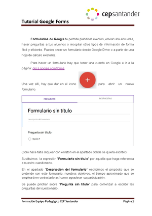 Tutorial google docs documentos - Ministerio de Educación Plan Integral ...