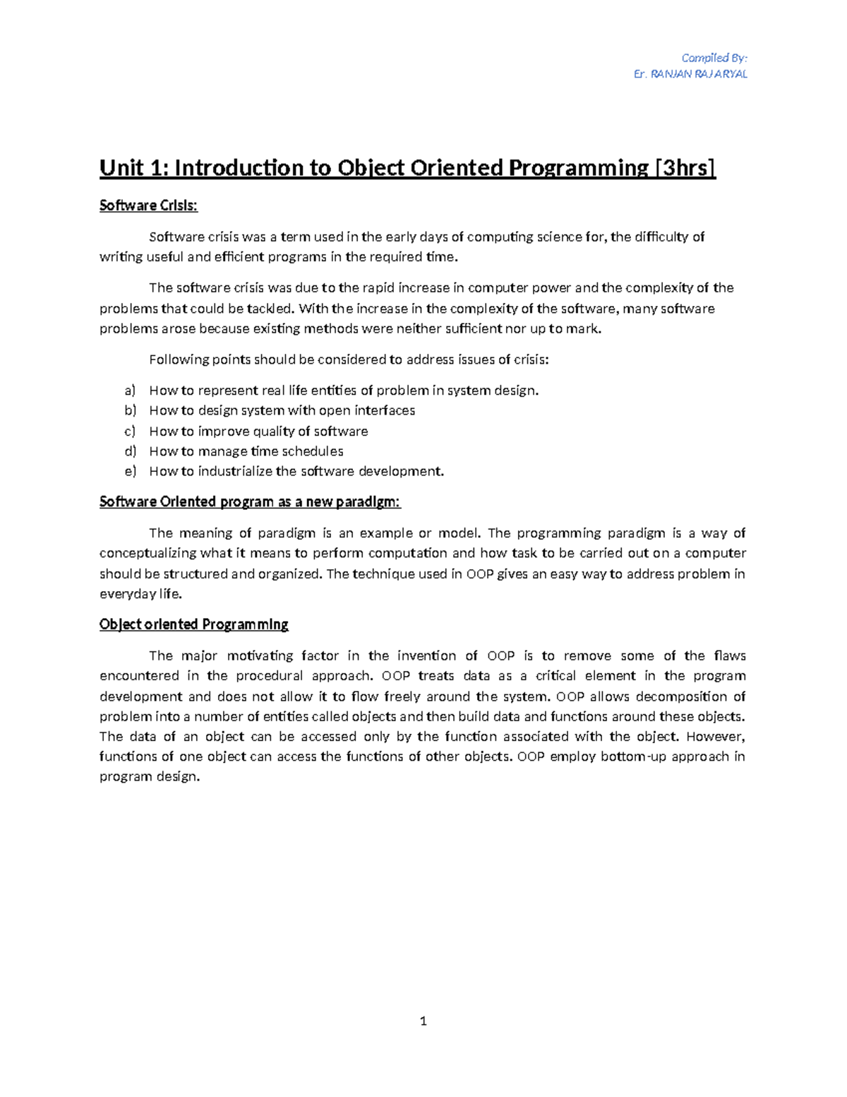 CSIT second semester complete note TU, from lesson one to eight, Exam ...