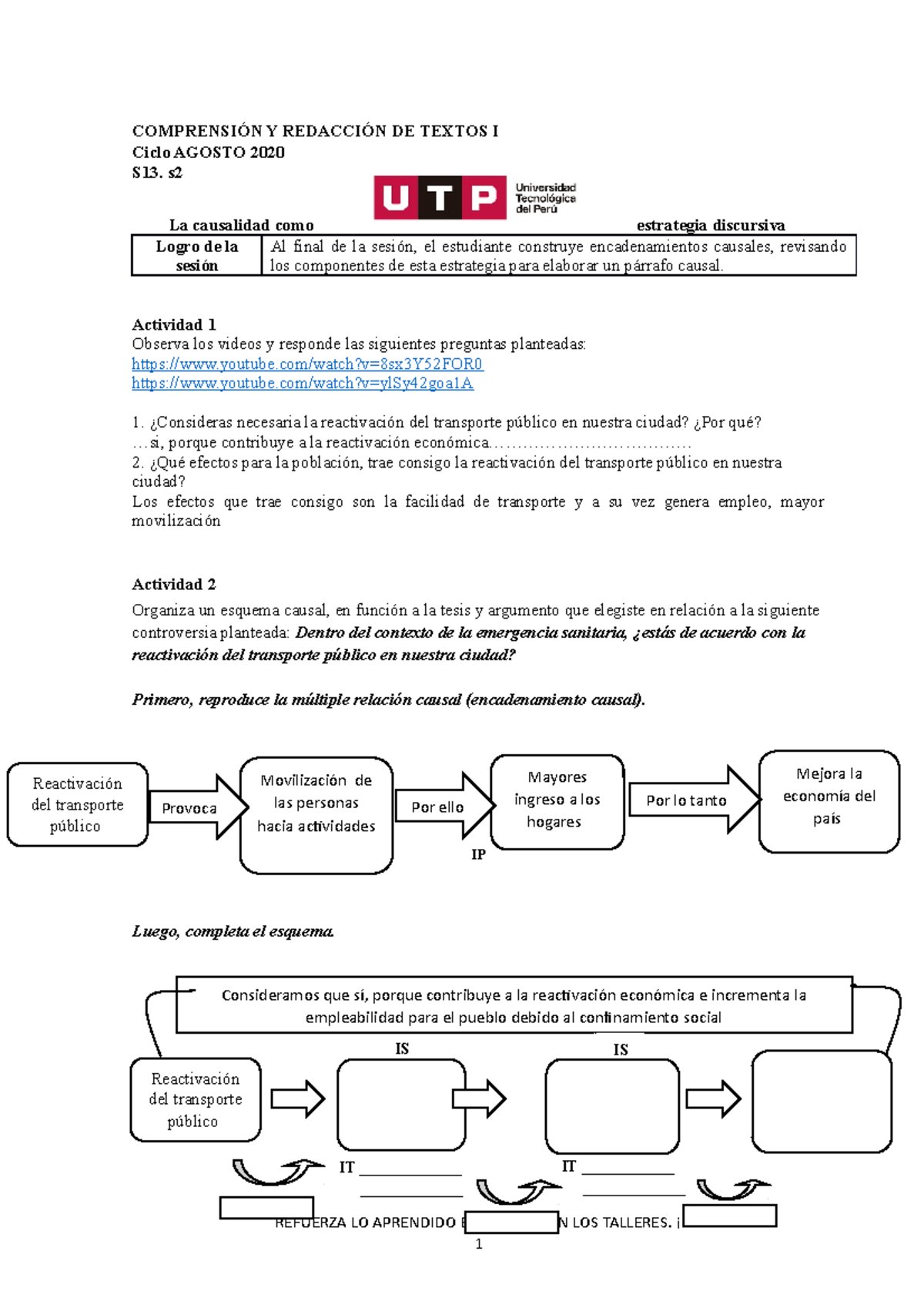 S S Estrategia De Causalidad Trabajo Individual Agosto Is