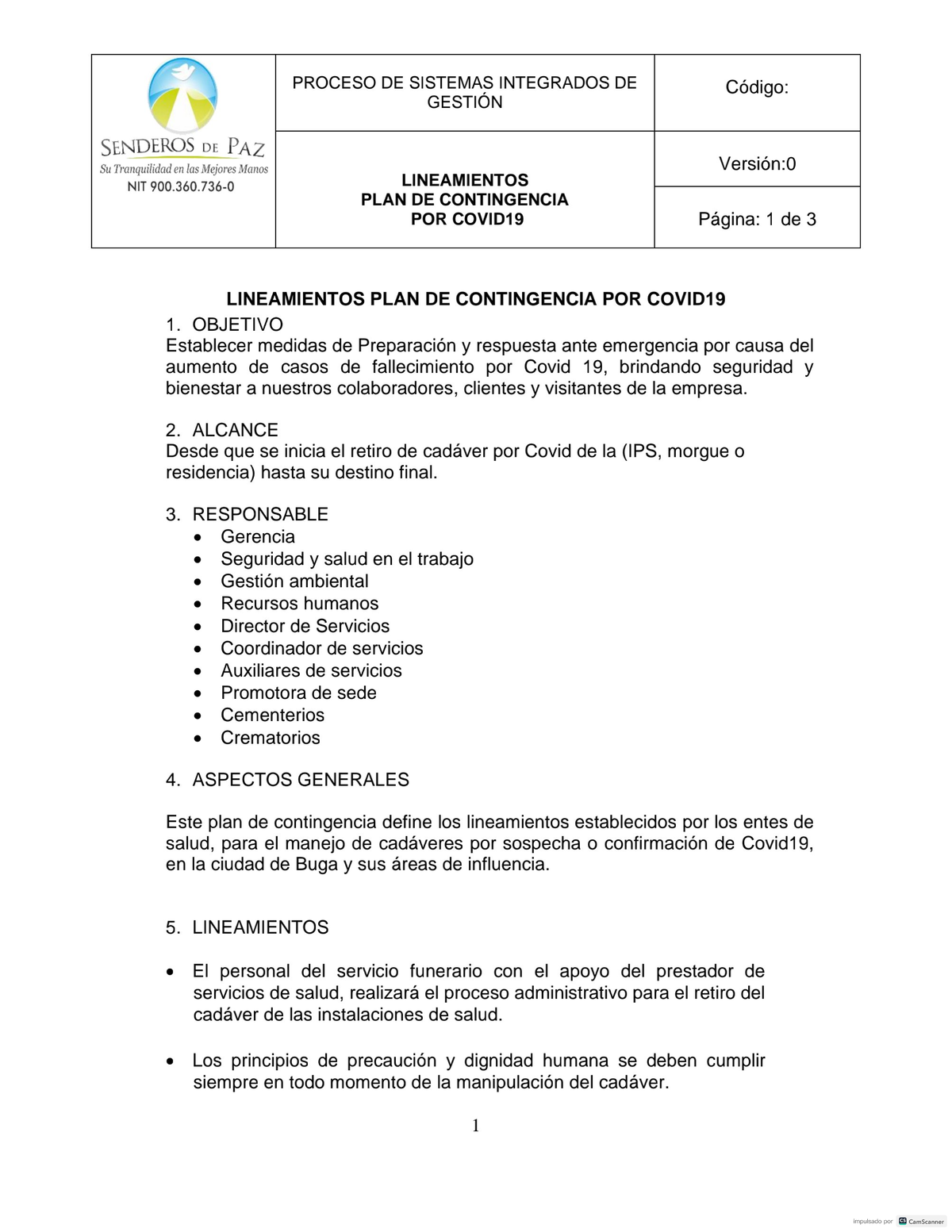 PLAN DE Contingencia BUGA - Plan de emergencias y contingencia - Studocu