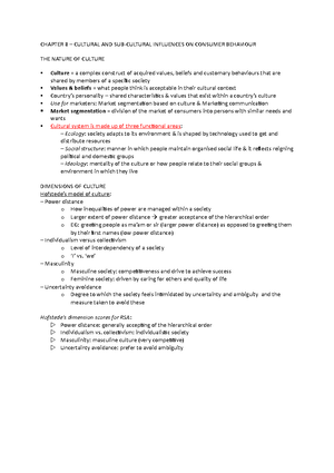 Chapter 7 Summary BEM 212 - CHAPTER 7 SOCIAL CLASS, REFERENCE GROUPS ...