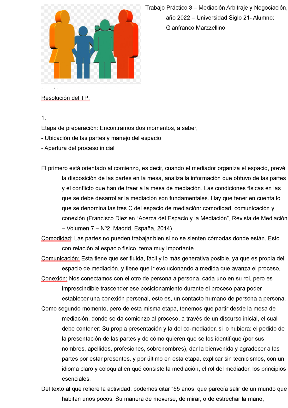 Trabajo Práctico 3 - Mediacion Arbitraje y Negociacion - Trabajo Práctico 3  – Mediación Arbitraje y - Studocu