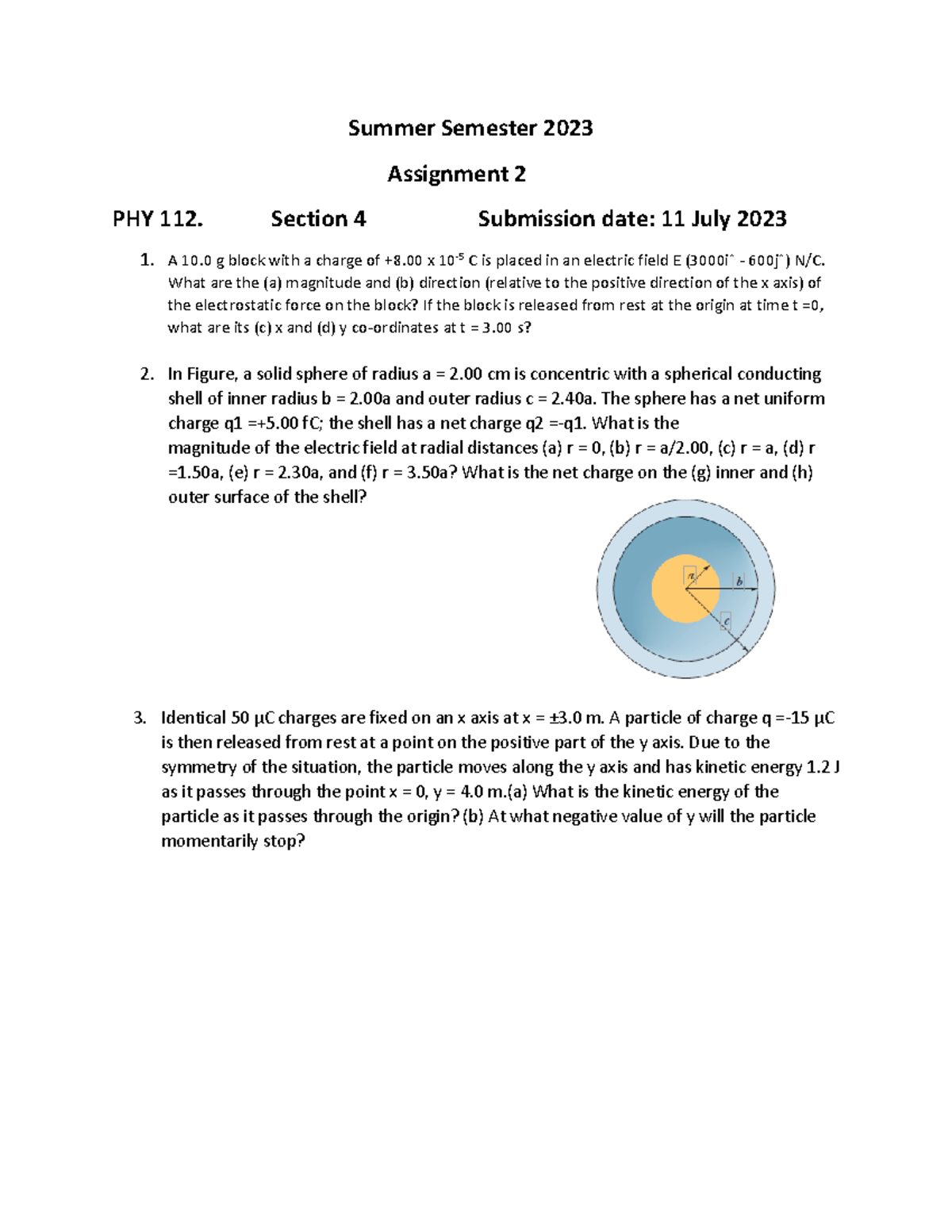 assignment questions paper 2023