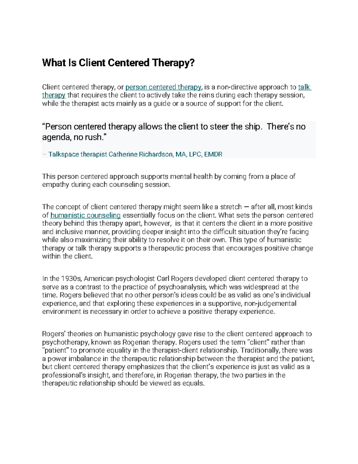 Unlocking The Mystery: Olga'S Clues To Client Centered Therapy - 20yi9v5
