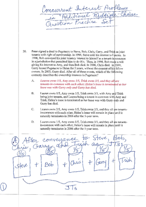 Property Final outline - Concurrent Estates Basics Definition ...