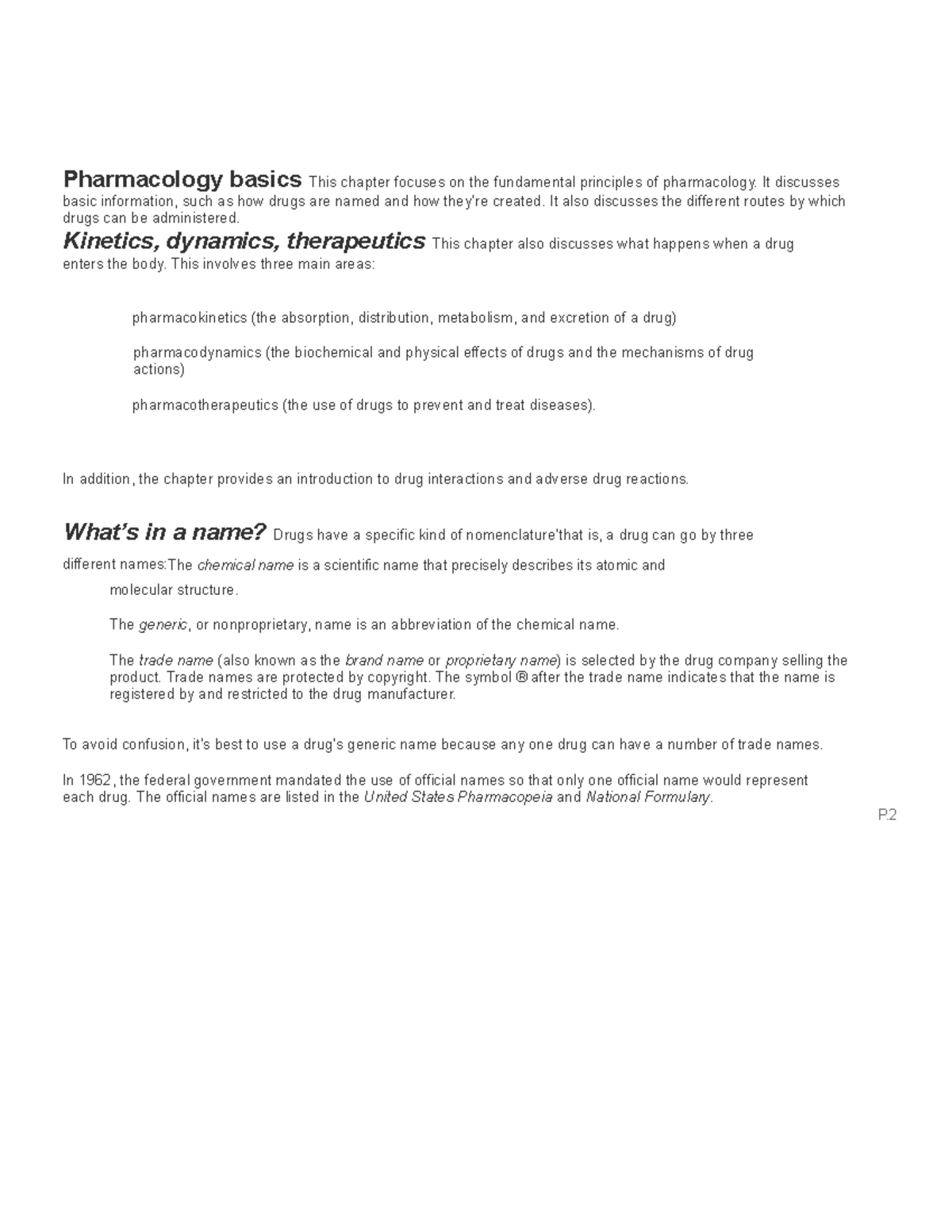 Pharmacology basics Made Easy Pharmacology basics