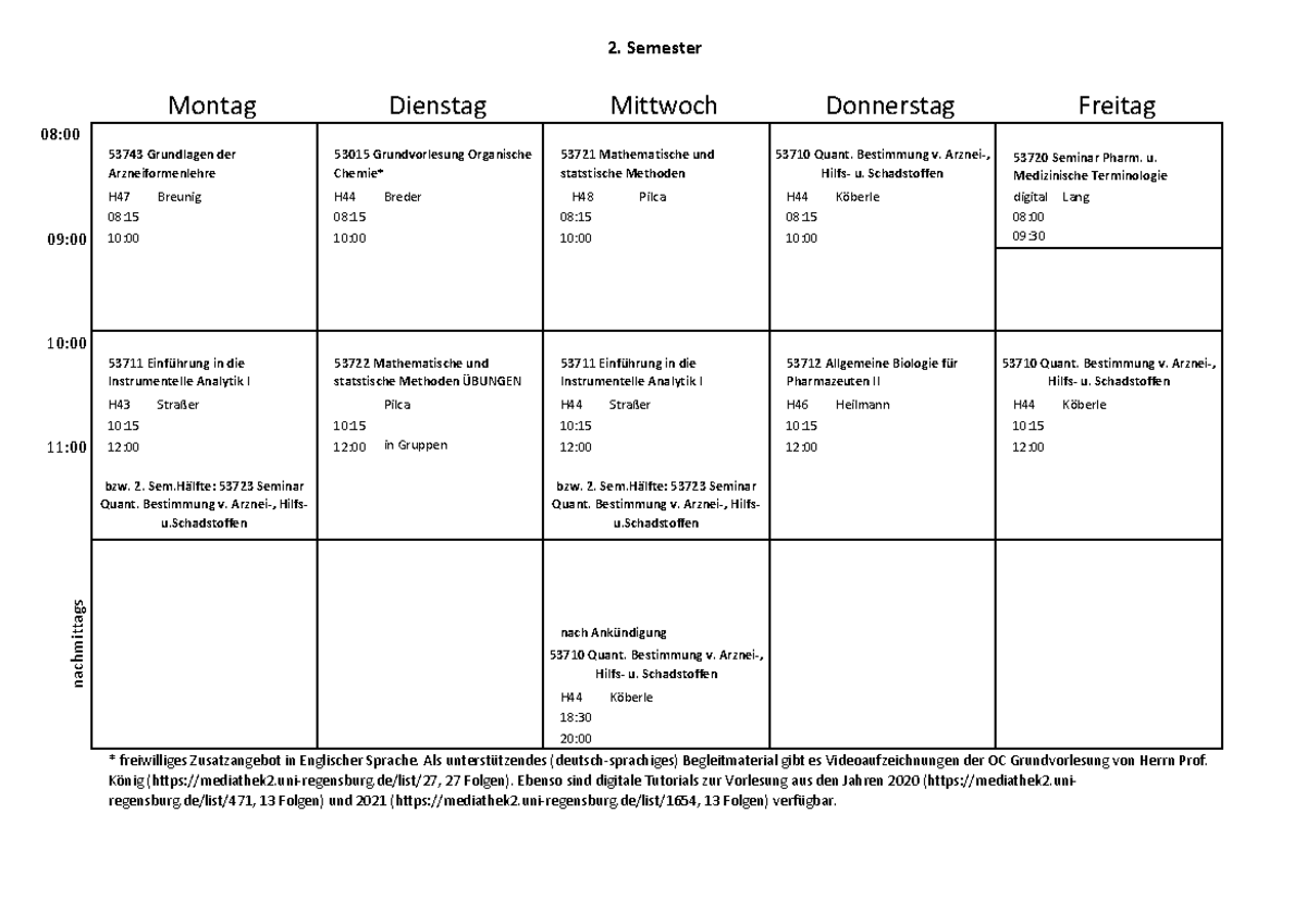 Vorlesungsplan So Se24 - H47 Breunig H44 Breder H48 Pilca H44 digital ...