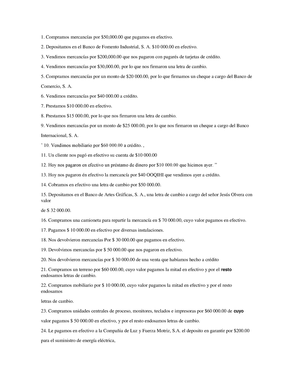 Registro De Asientos Compramos Mercanc As Por Que Pagamos En Efectivo Depositamos En