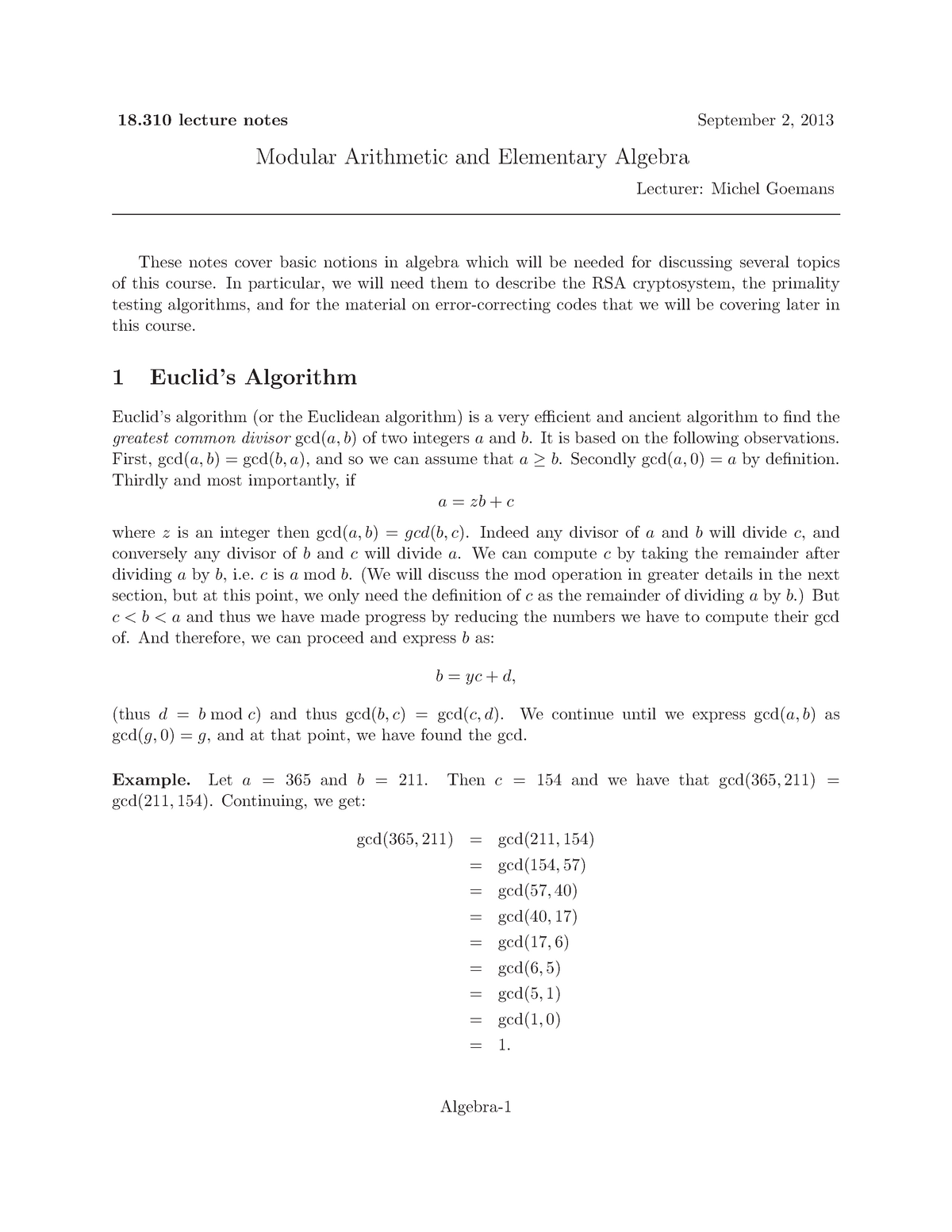 modular-arithmetic-and-elementary-algebra-18-lecture-notes-september-2-2013-modular