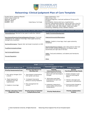 RUA Paper - assignment - RUA: Health History and Physical Assessment ...