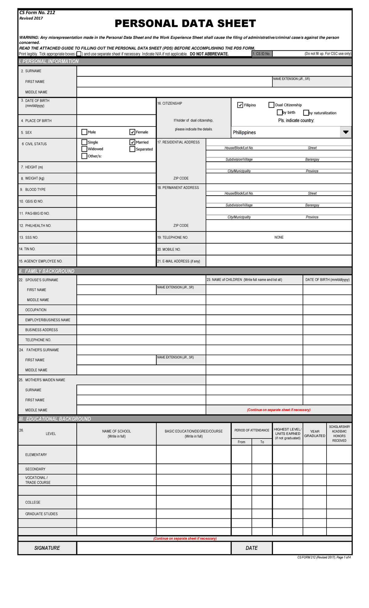 PDS Blank - it may help - Print legibly. Tick appropriate boxes ( ) and ...