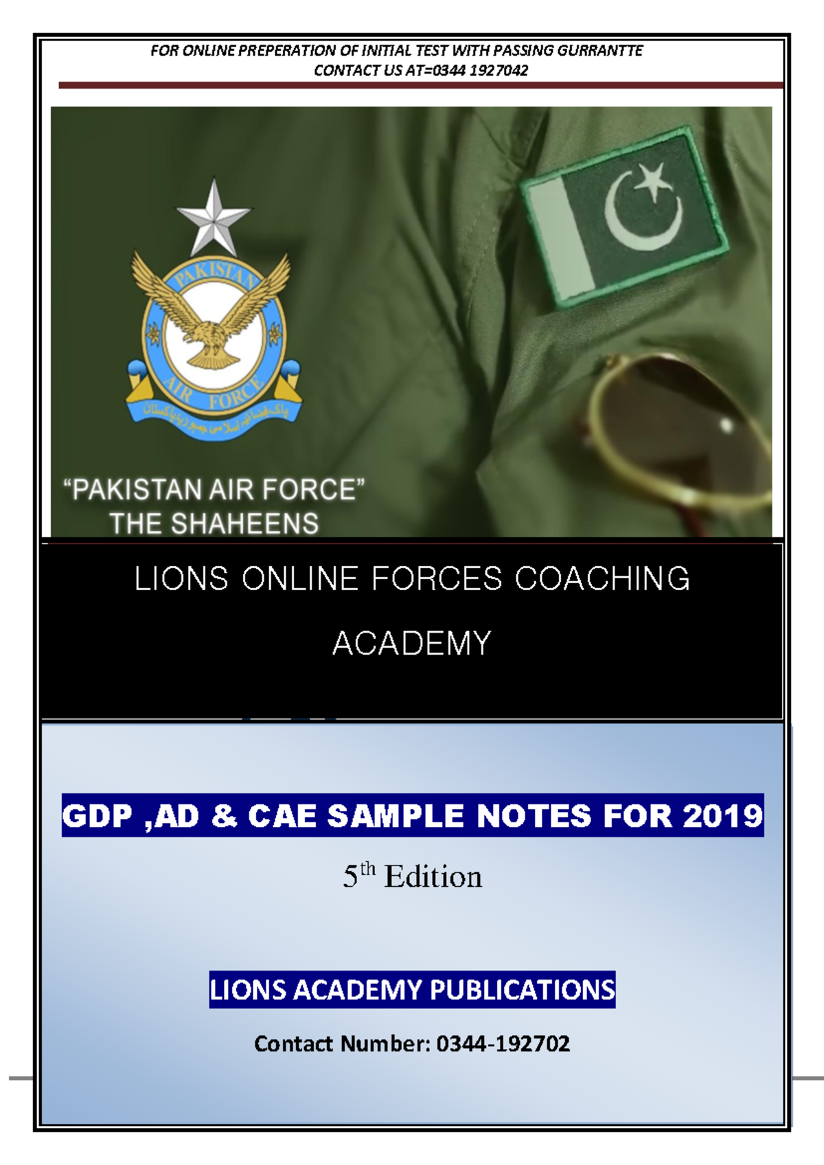 PAF Complete BOOK - Non verbal and verbal - CONTACT US AT=0344 1927042 ...