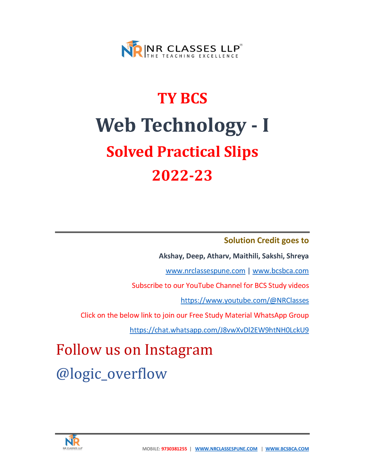 tybcs php assignment 6