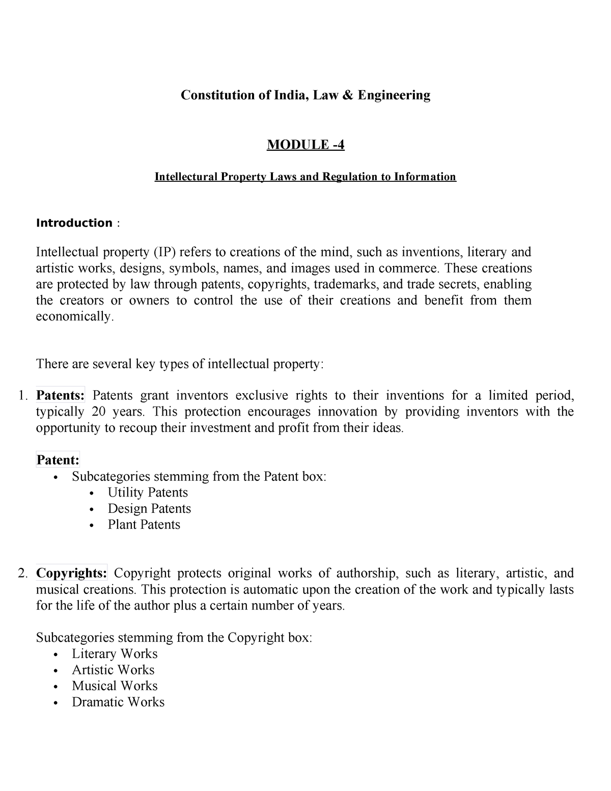 UNIT -4 COI - Best Notes - Constitution Of India, Law & Engineering ...