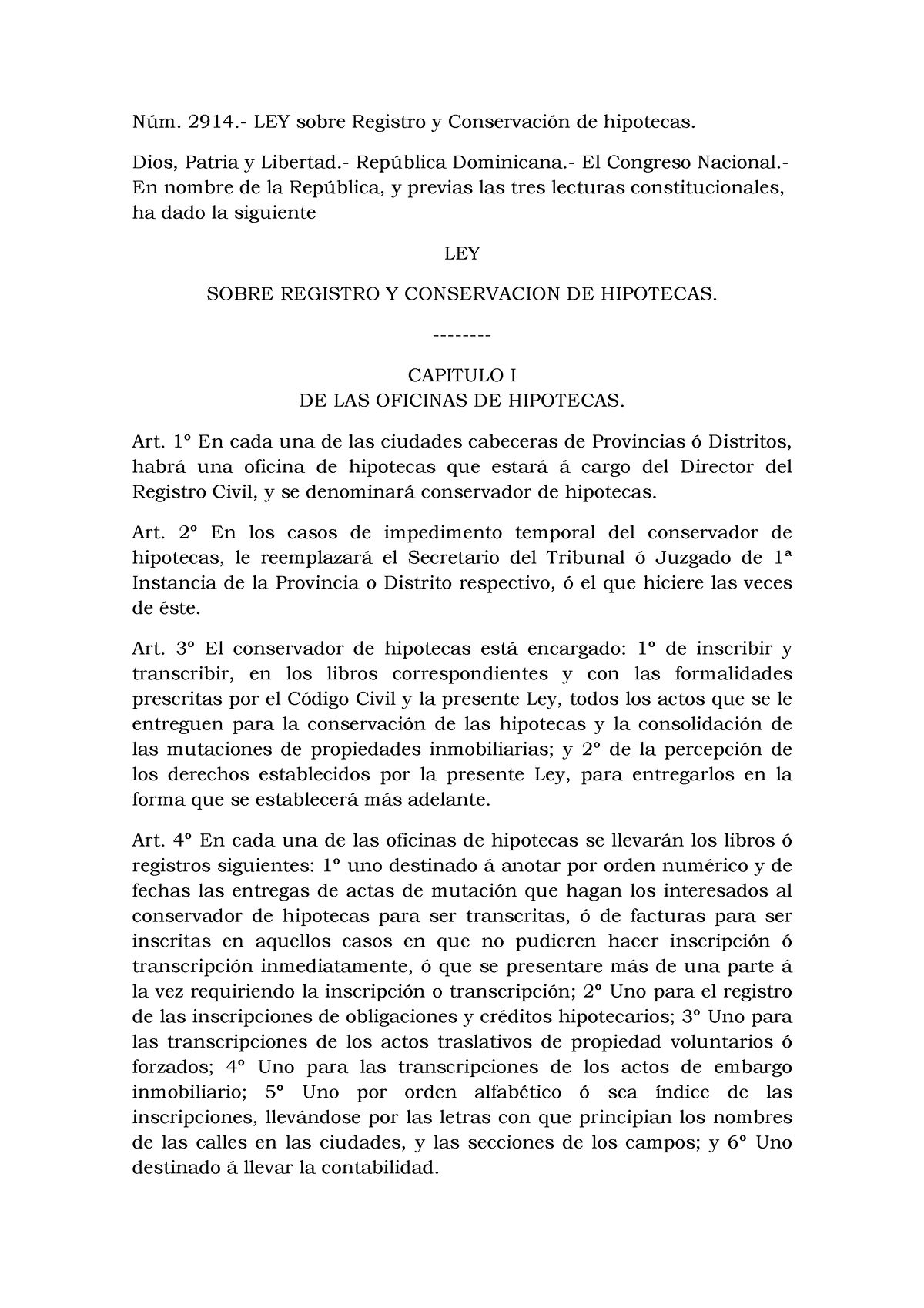 Ley 2914 Derecho Mercantil O Comercial En República Dominicana La Institución Encargada Núm 0914