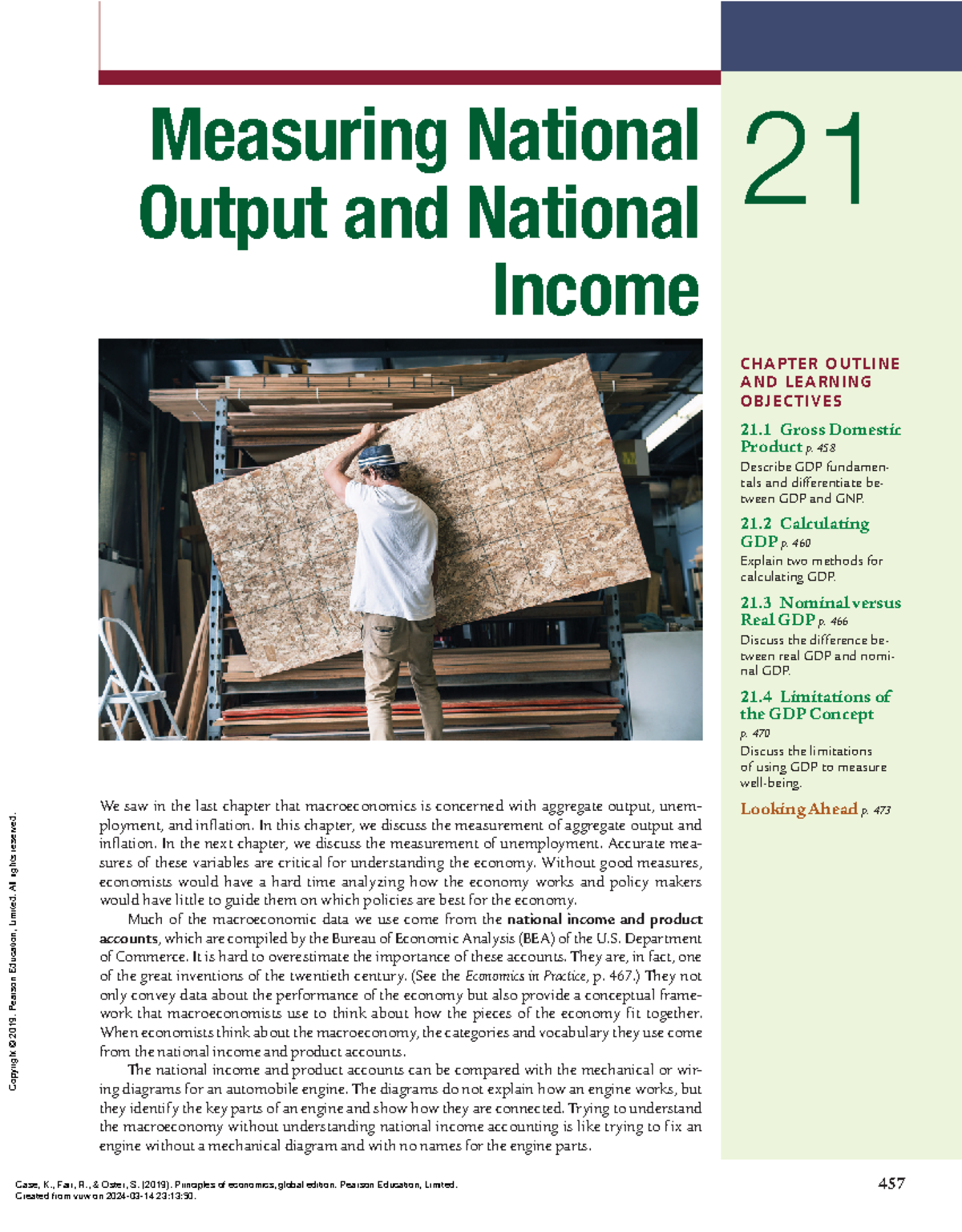 ECON141 readings-chapter 21pdf - 457 21 Measuring National Output and ...